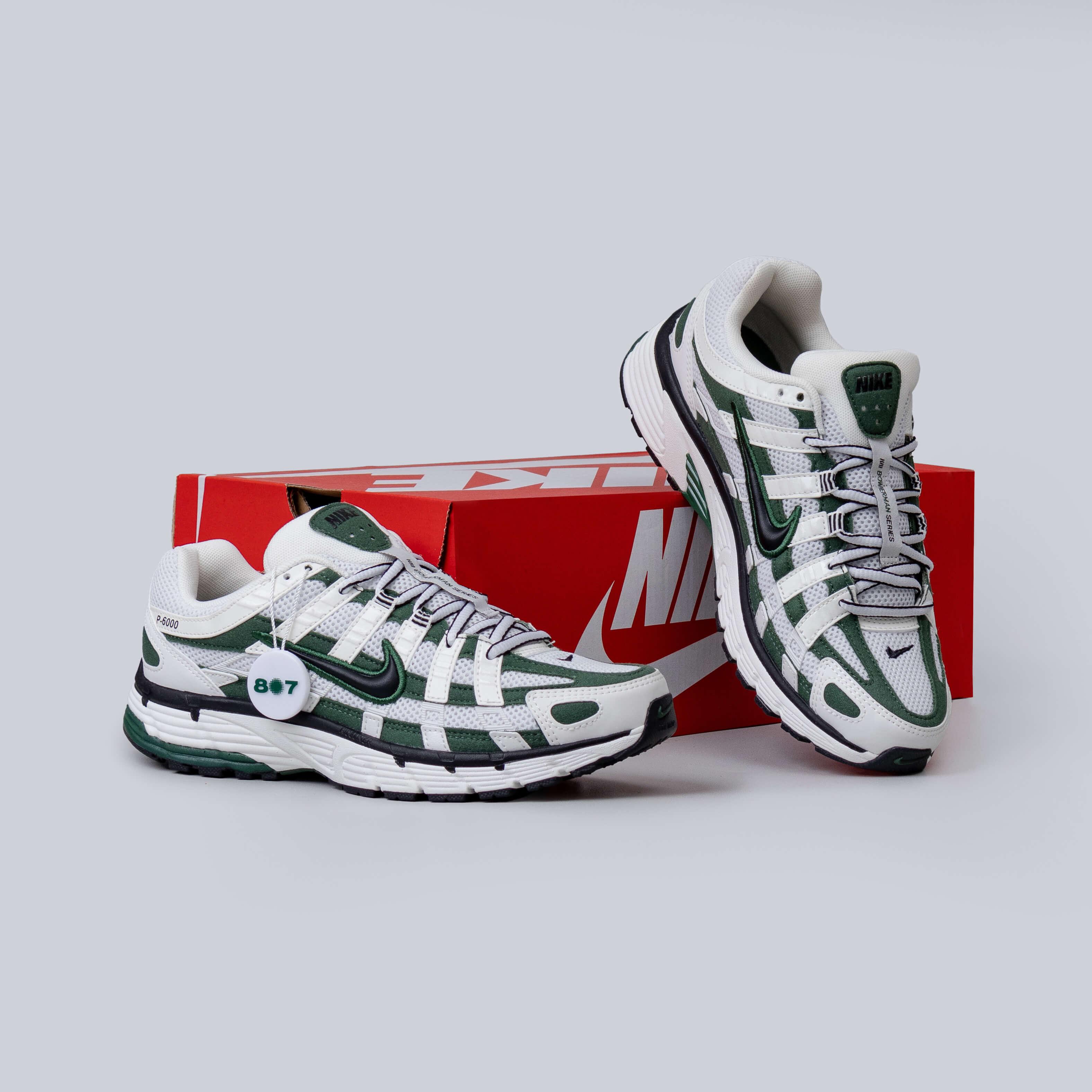 Nike P6000 Fir Dark Green White