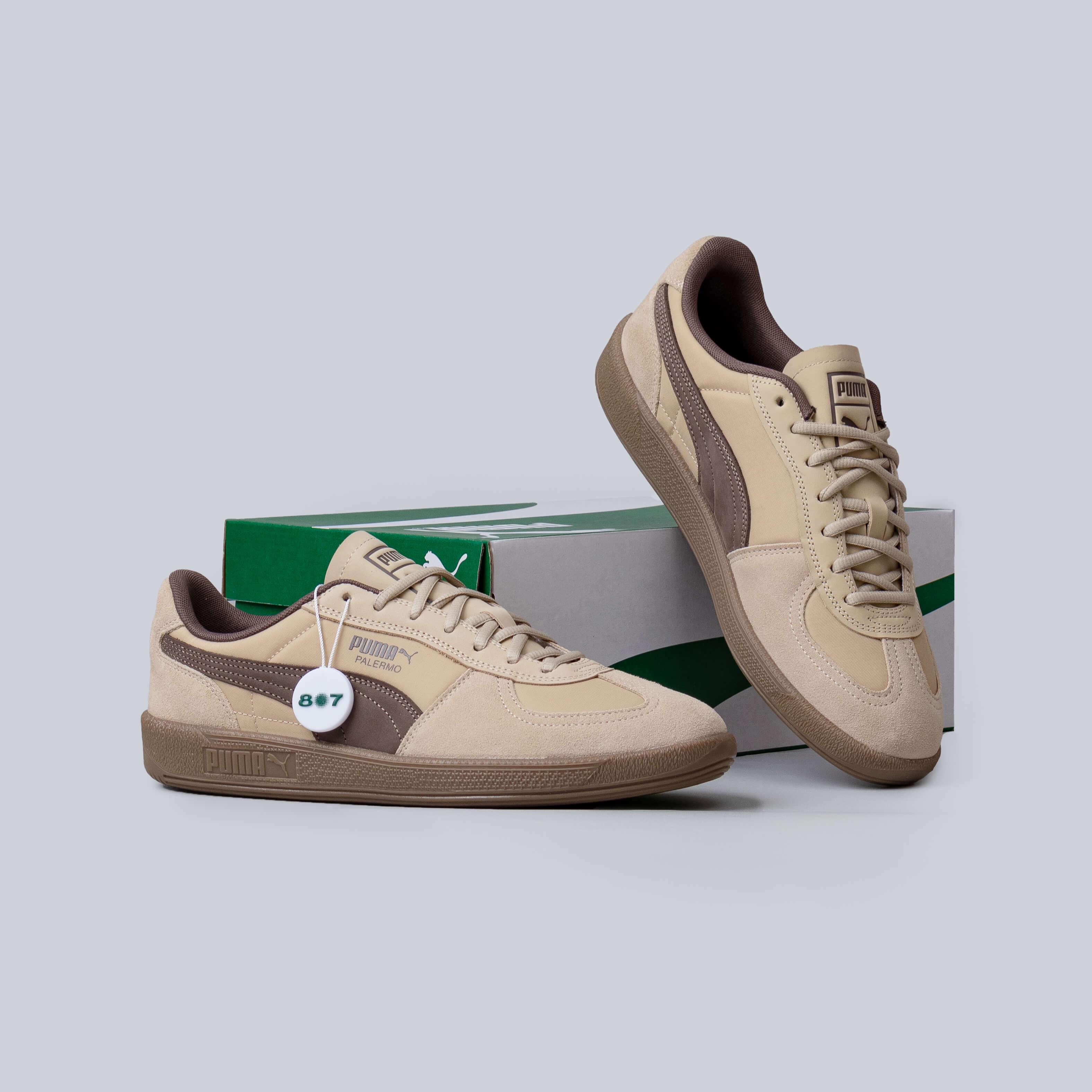 Puma Palermo Pop Toasted Almond Flat