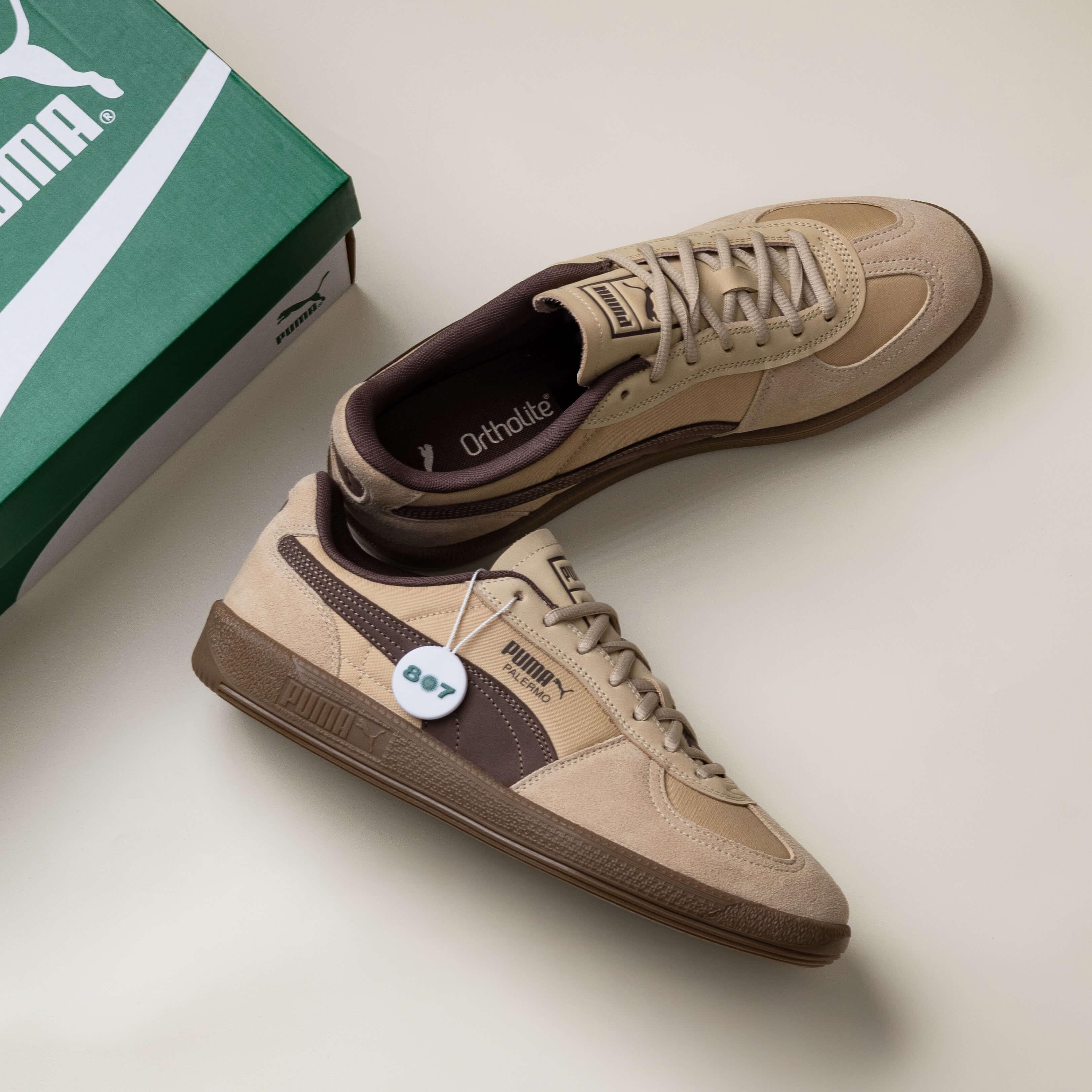Puma Palermo Pop Toasted Almond Flat