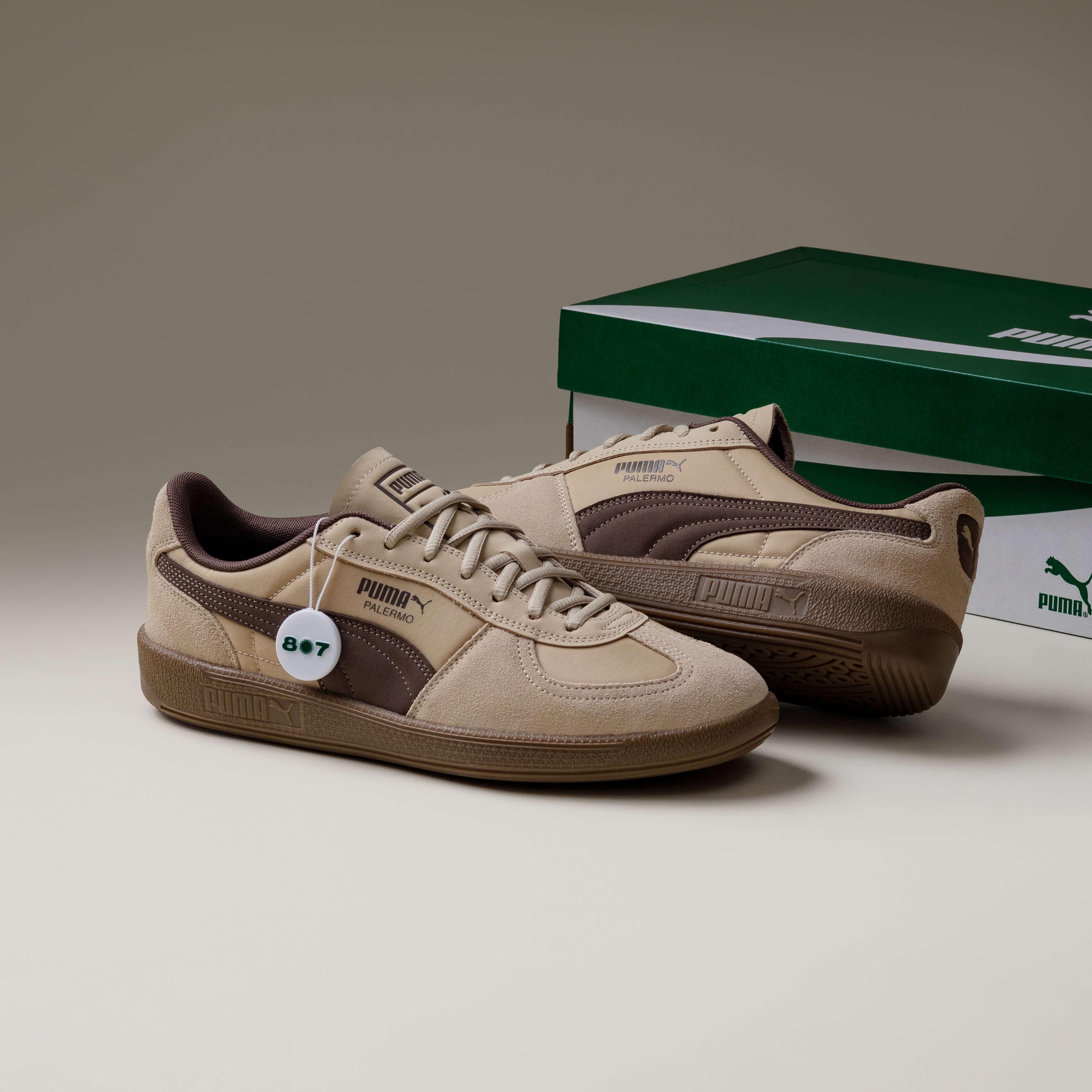 Puma Palermo Pop Toasted Almond Flat