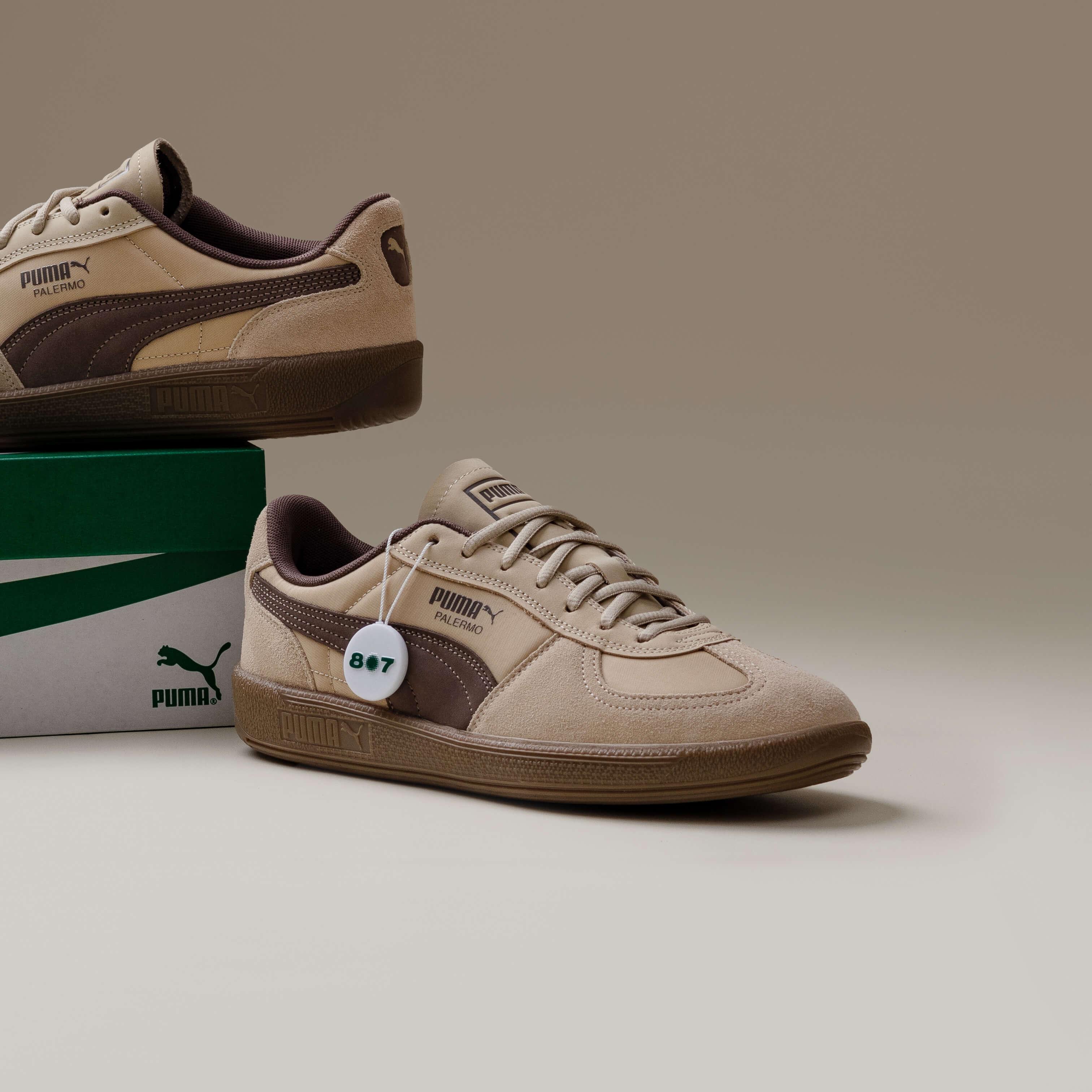 Puma Palermo Pop Toasted Almond Flat