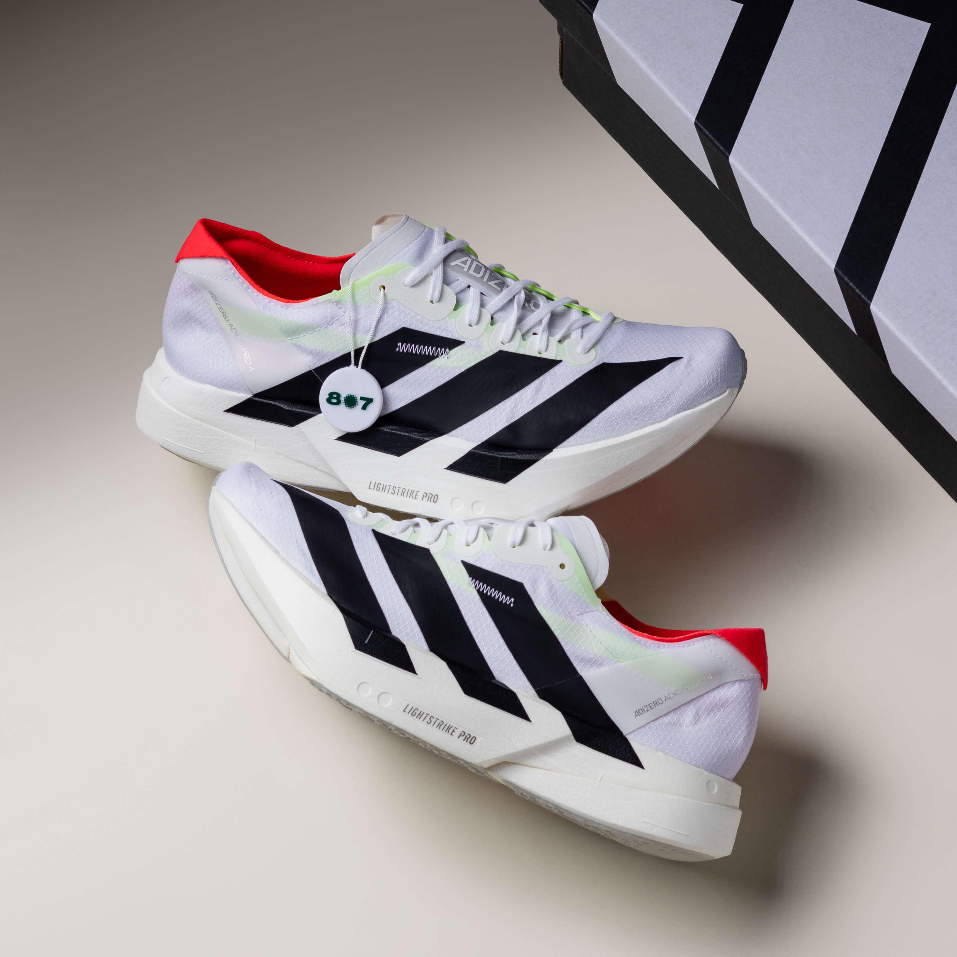 Adidas Adizero Adios Pro 4 White Black Red