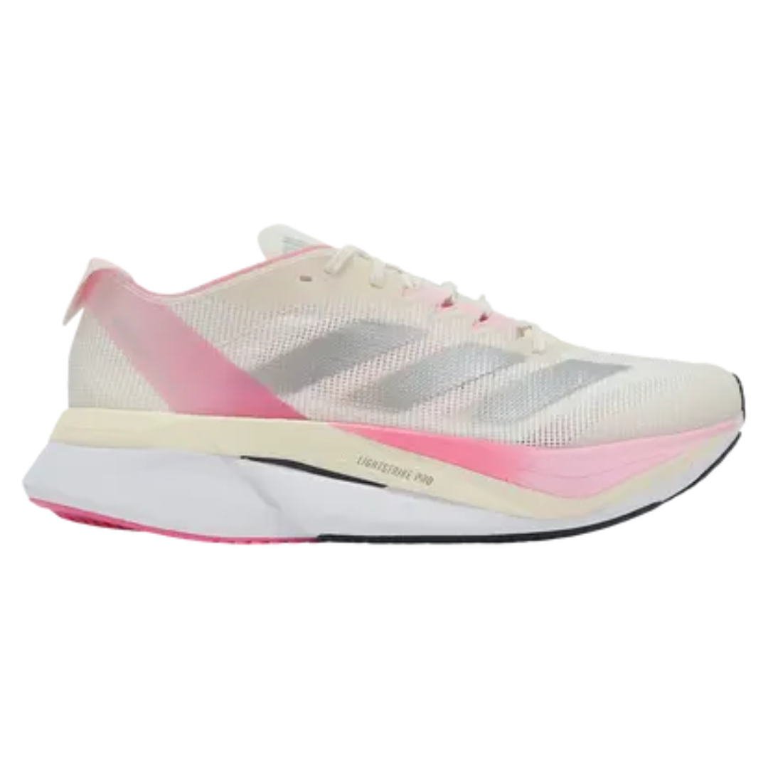 Adidas Adizero Boston 12 Chalk White Clear Pink