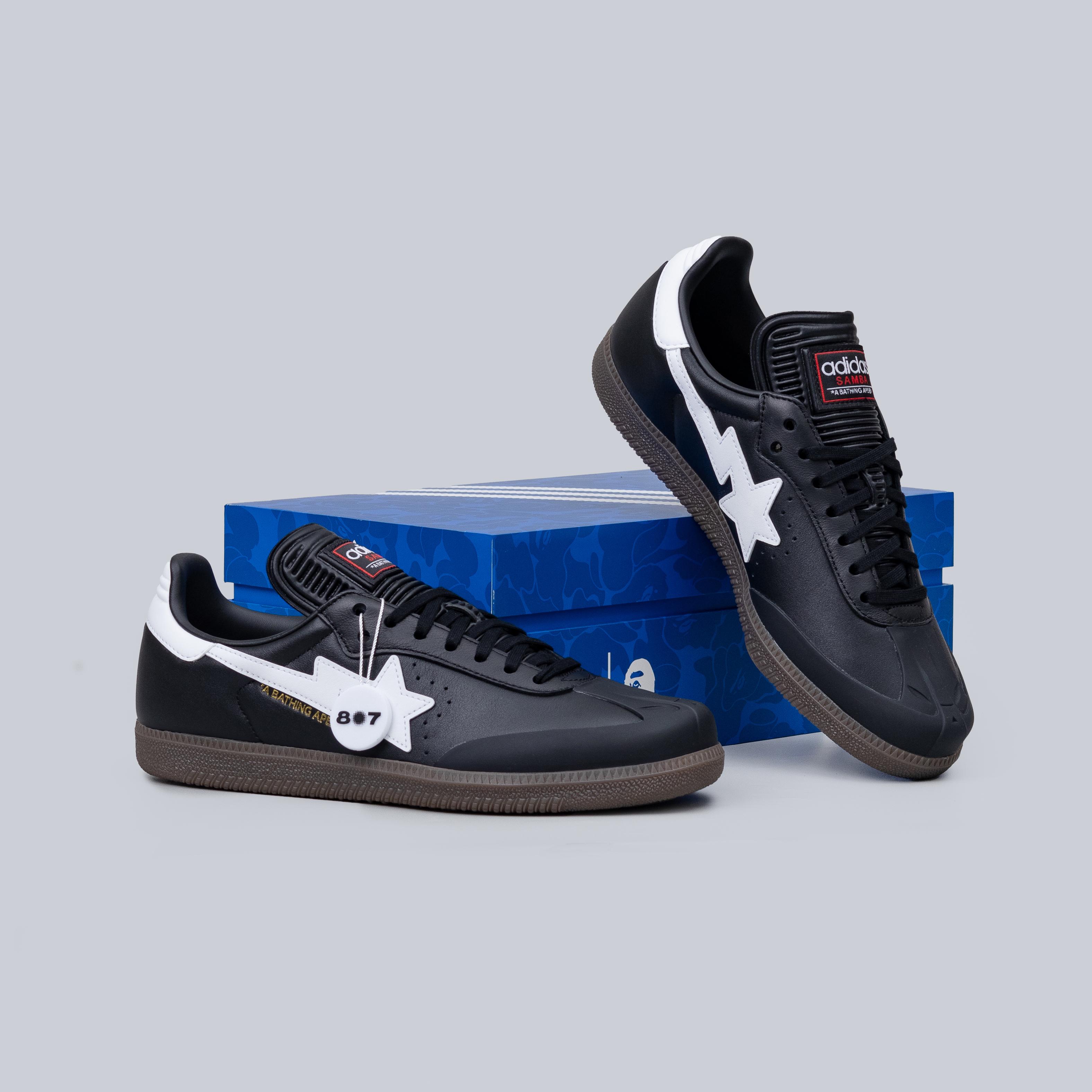 Adidas Samba Bape Black White Gum