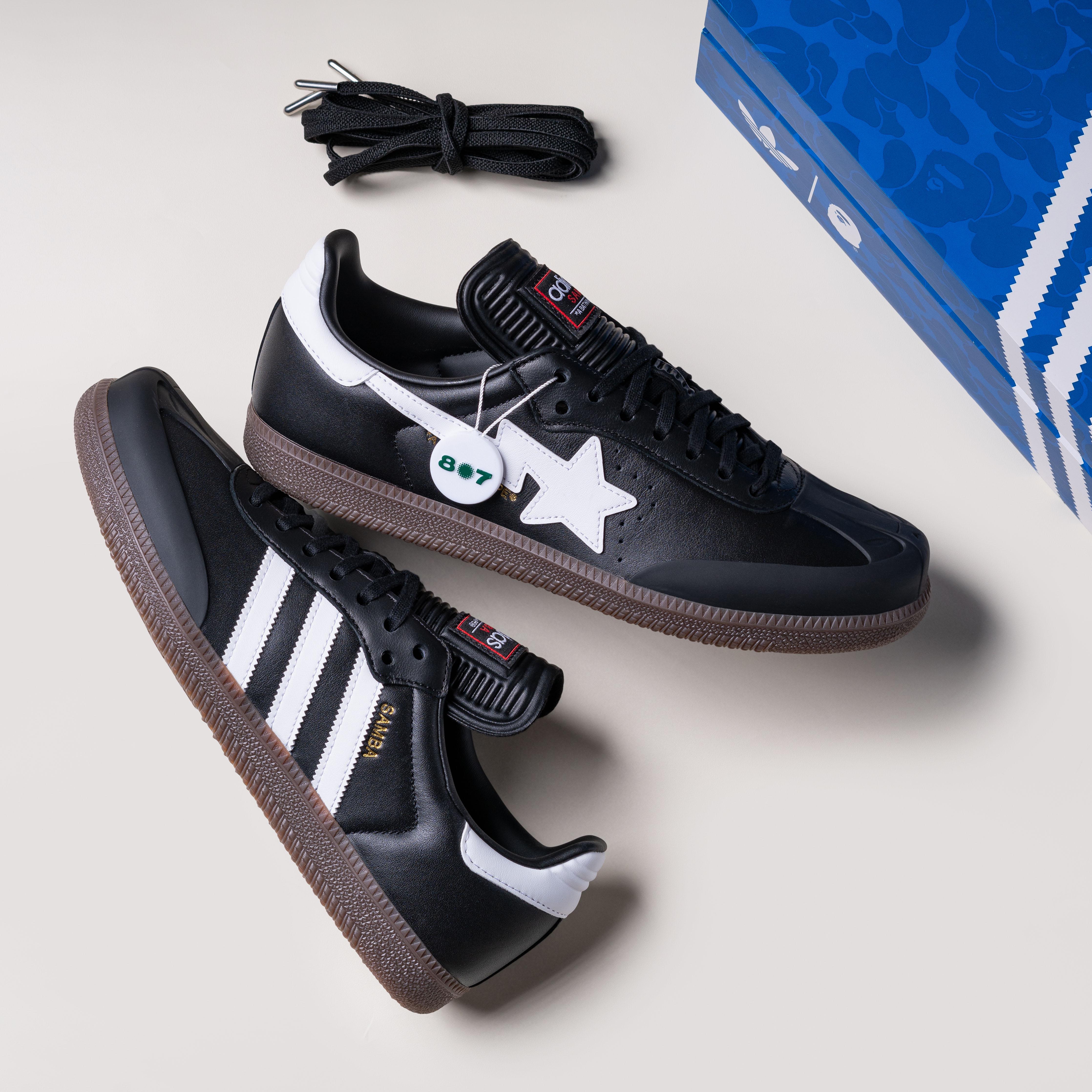 Adidas Samba Bape Black White Gum
