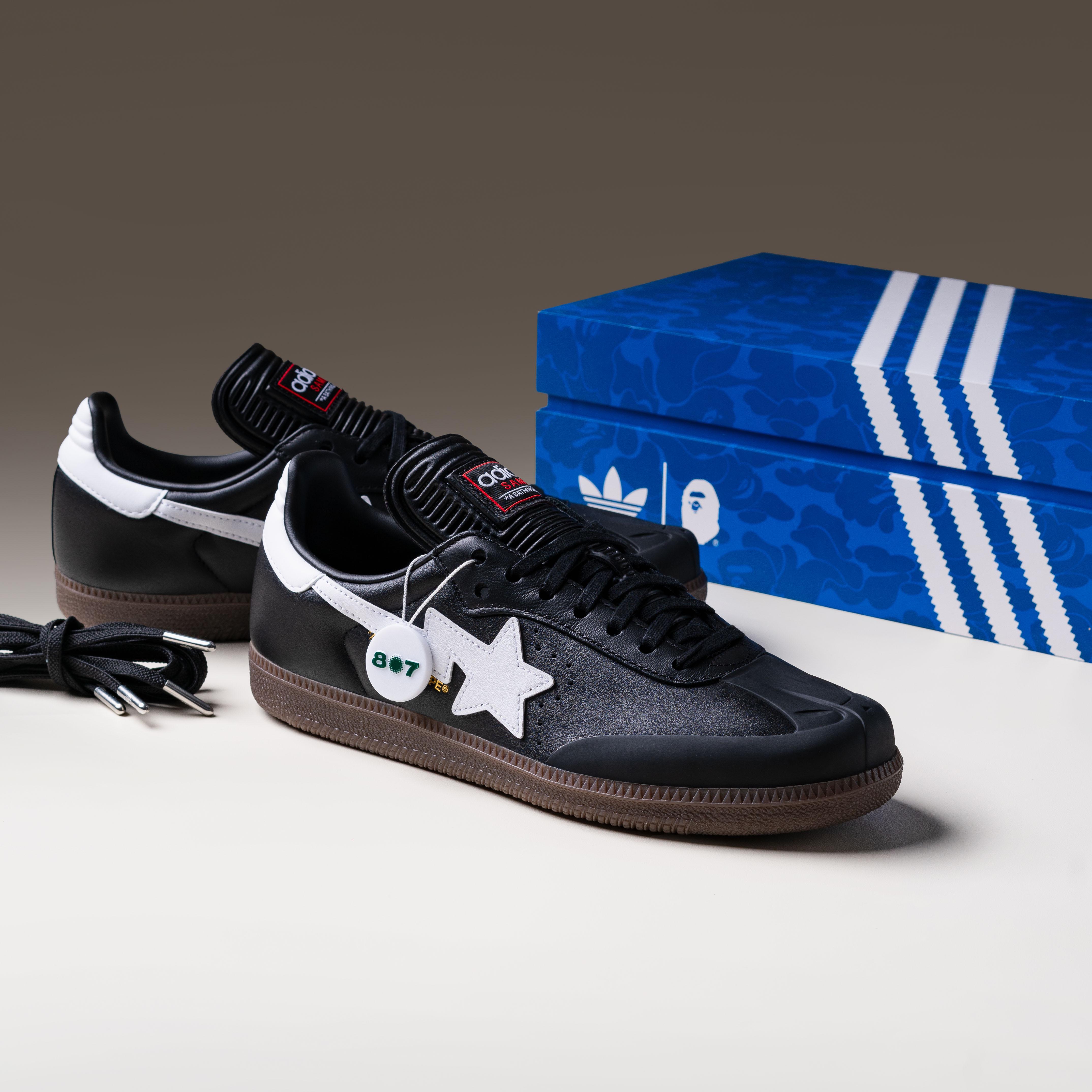 Adidas Samba Bape Black White Gum
