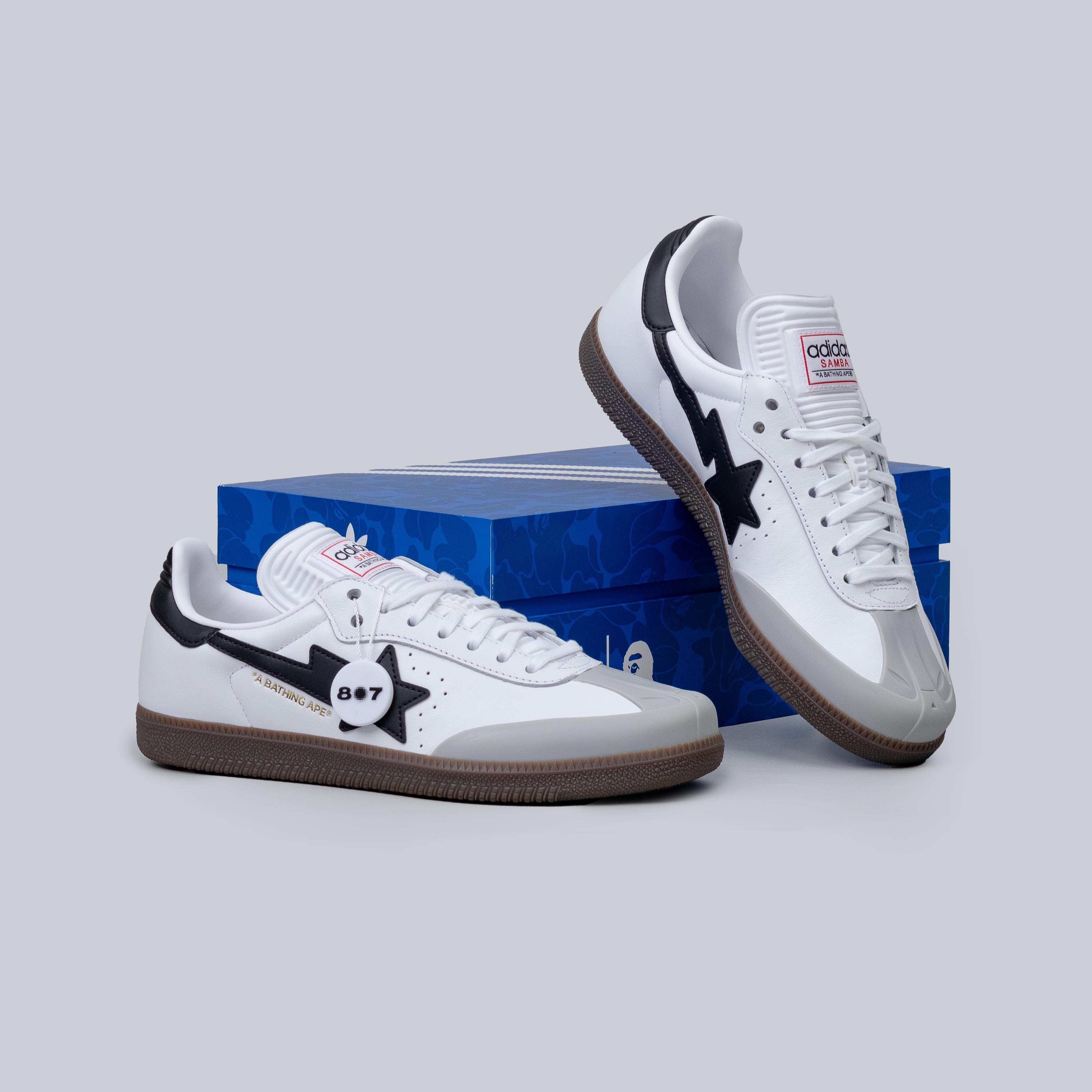 Adidas Samba Bape White Black Gum