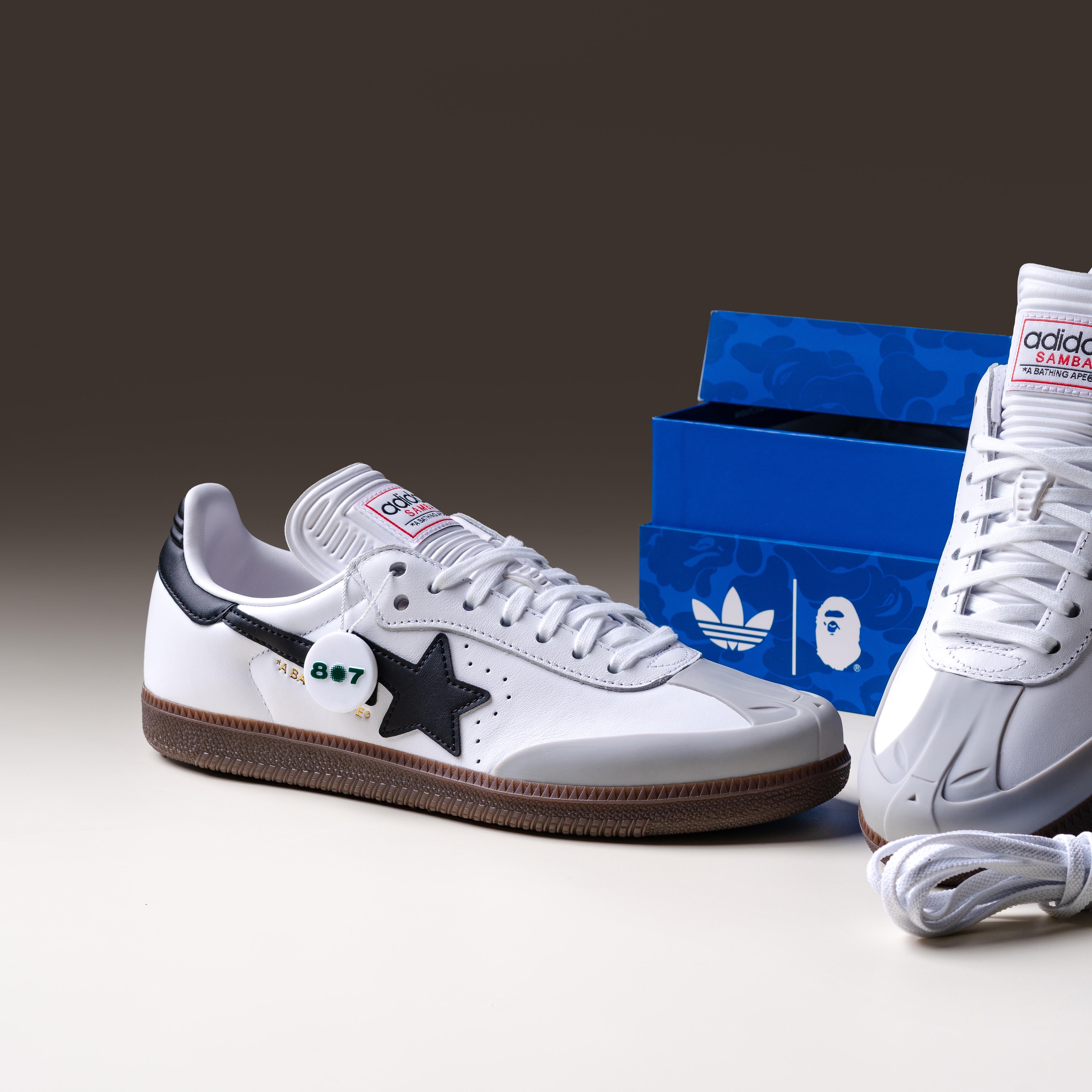 Adidas Samba Bape White Black Gum