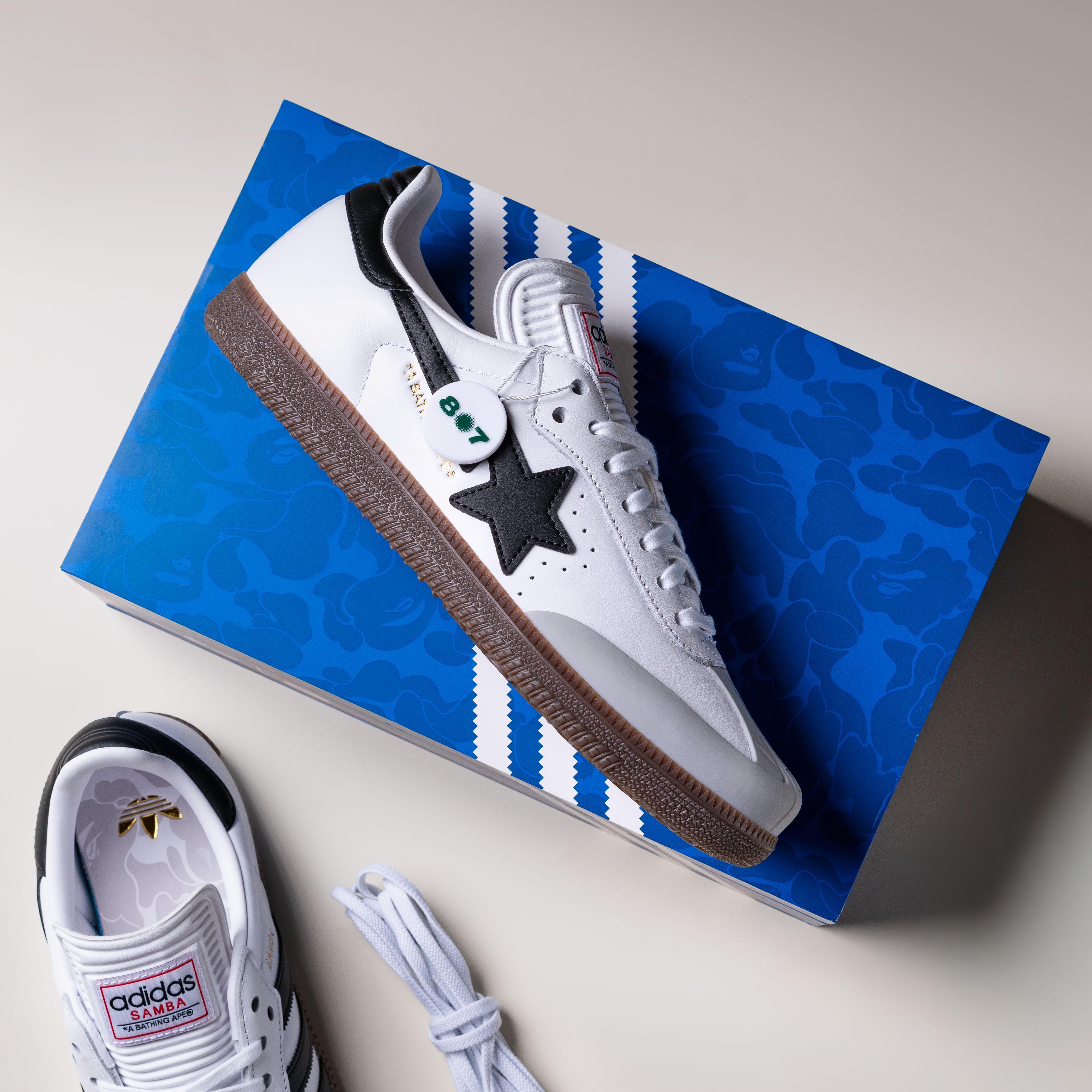 Adidas Samba Bape White Black Gum