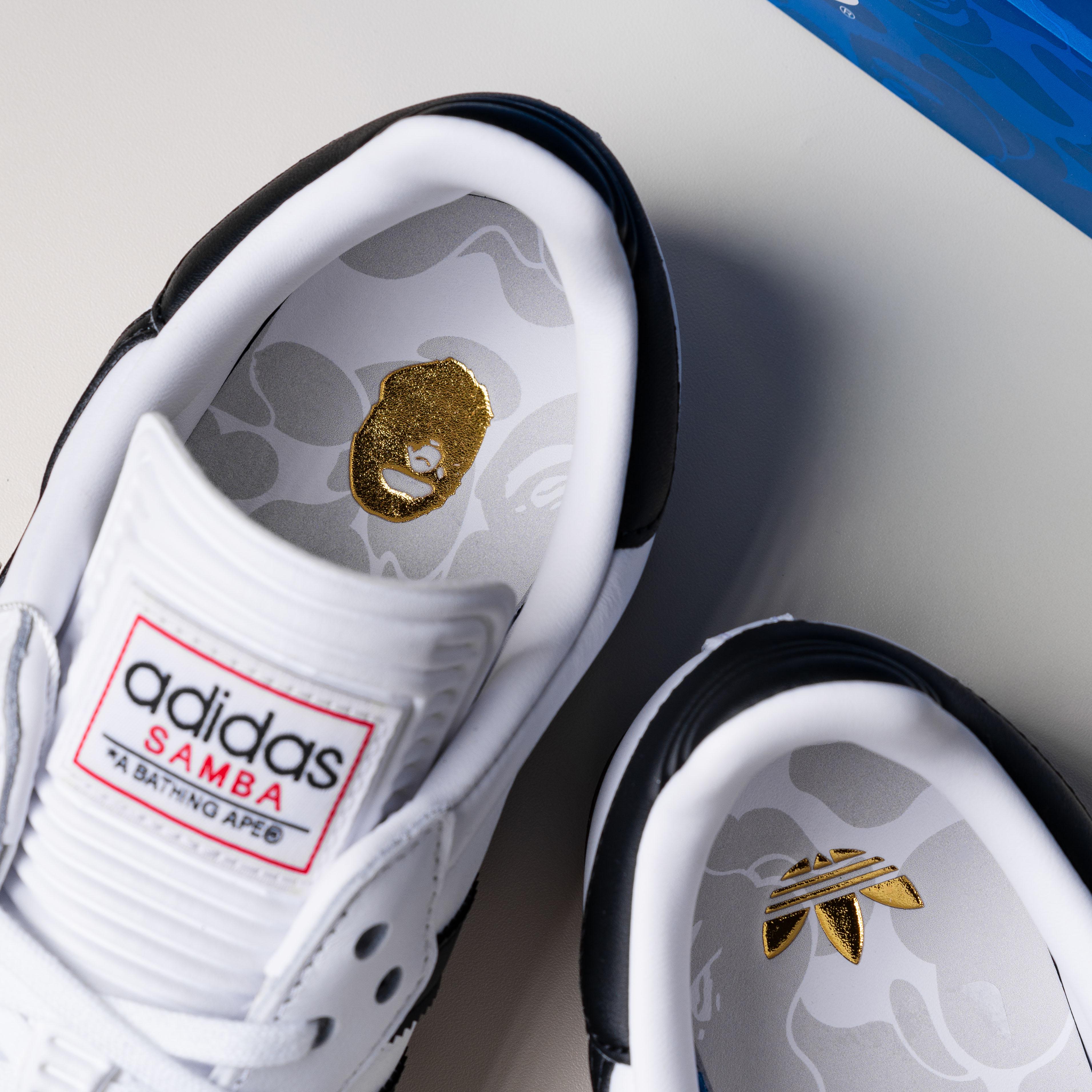 Adidas Samba Bape White Black Gum