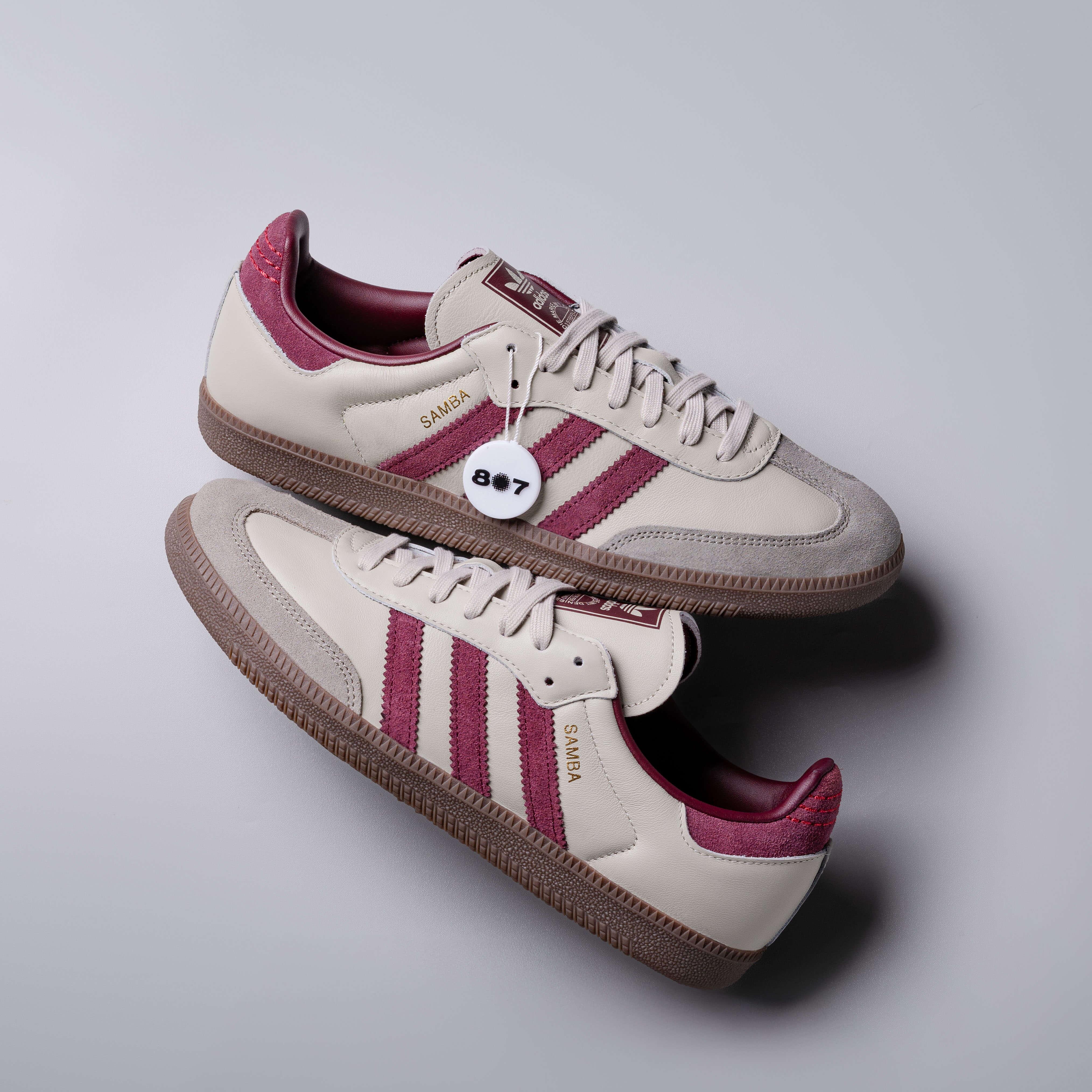 Adidas Samba OG Putty Grey Maroon
