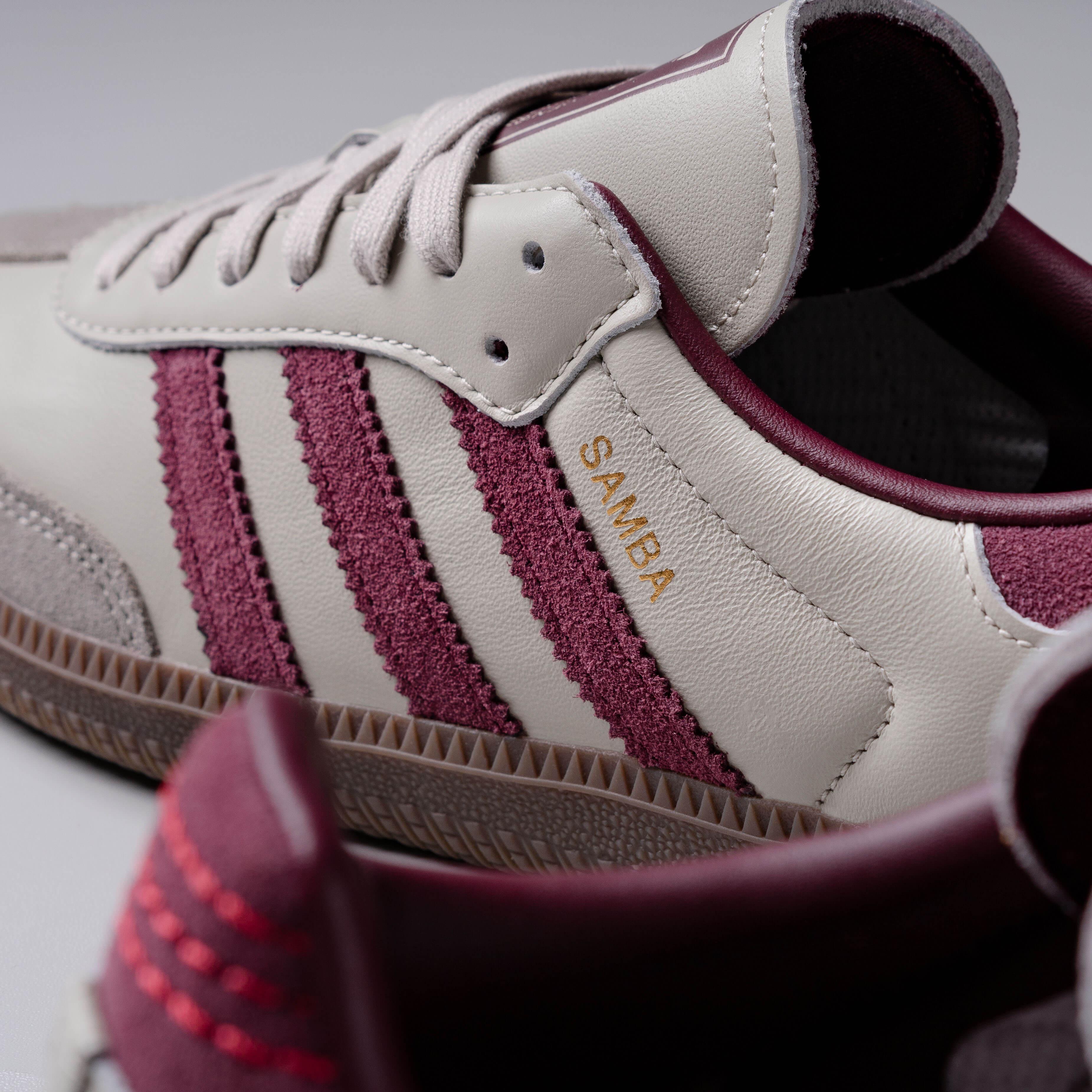 Adidas Samba OG Putty Grey Maroon