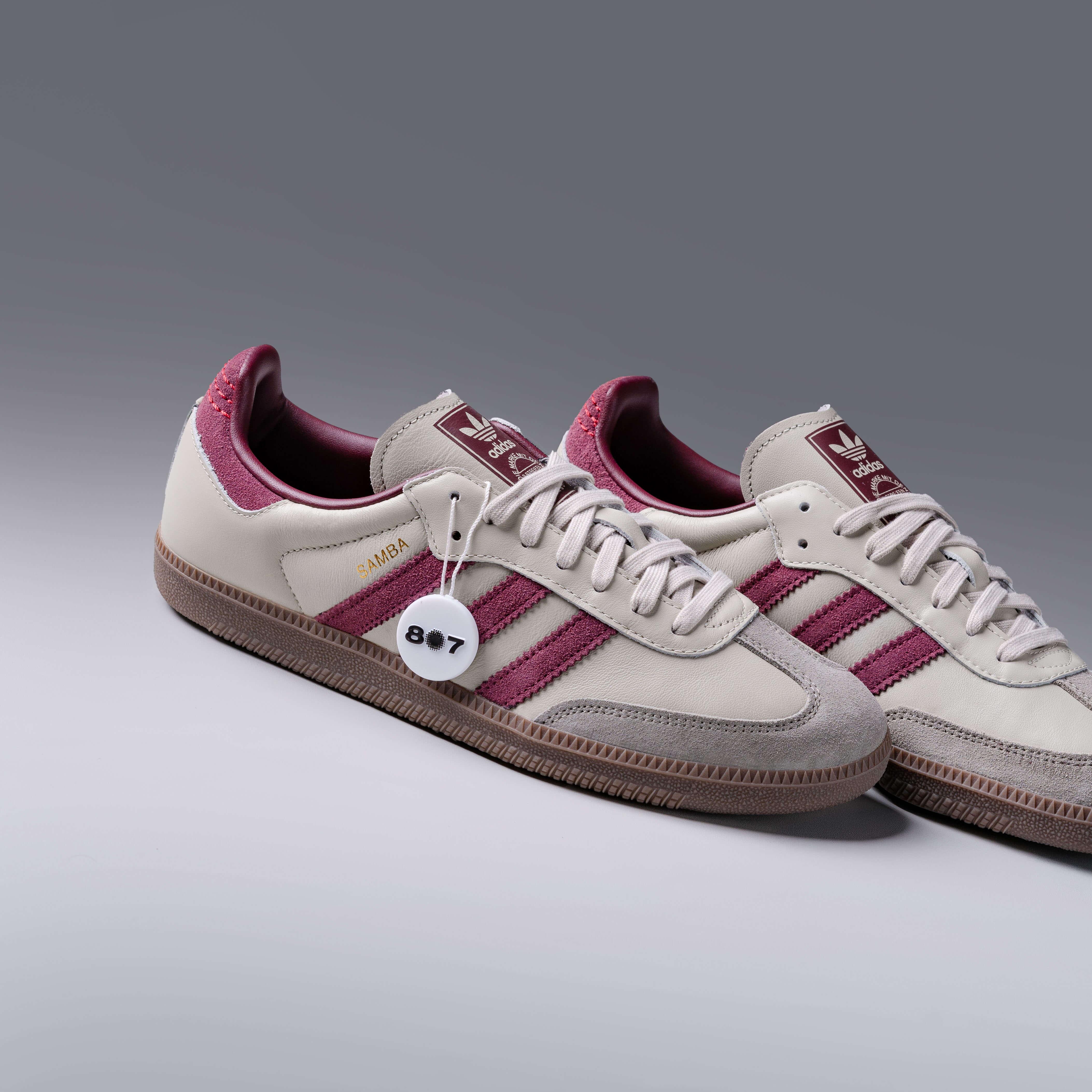 Adidas Samba OG Putty Grey Maroon