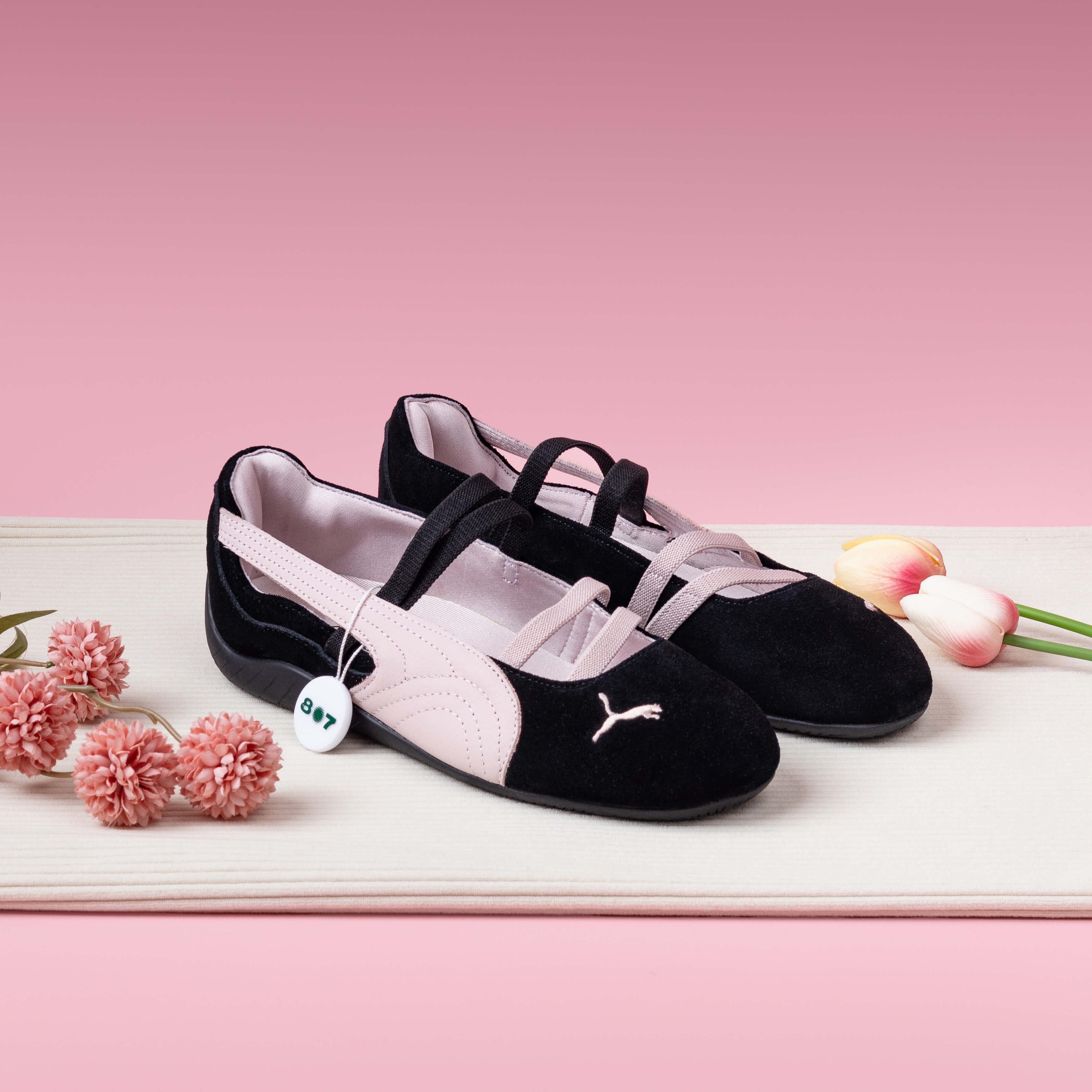 Puma Speedcat Ballet Black Mauve Mist Pink Leather