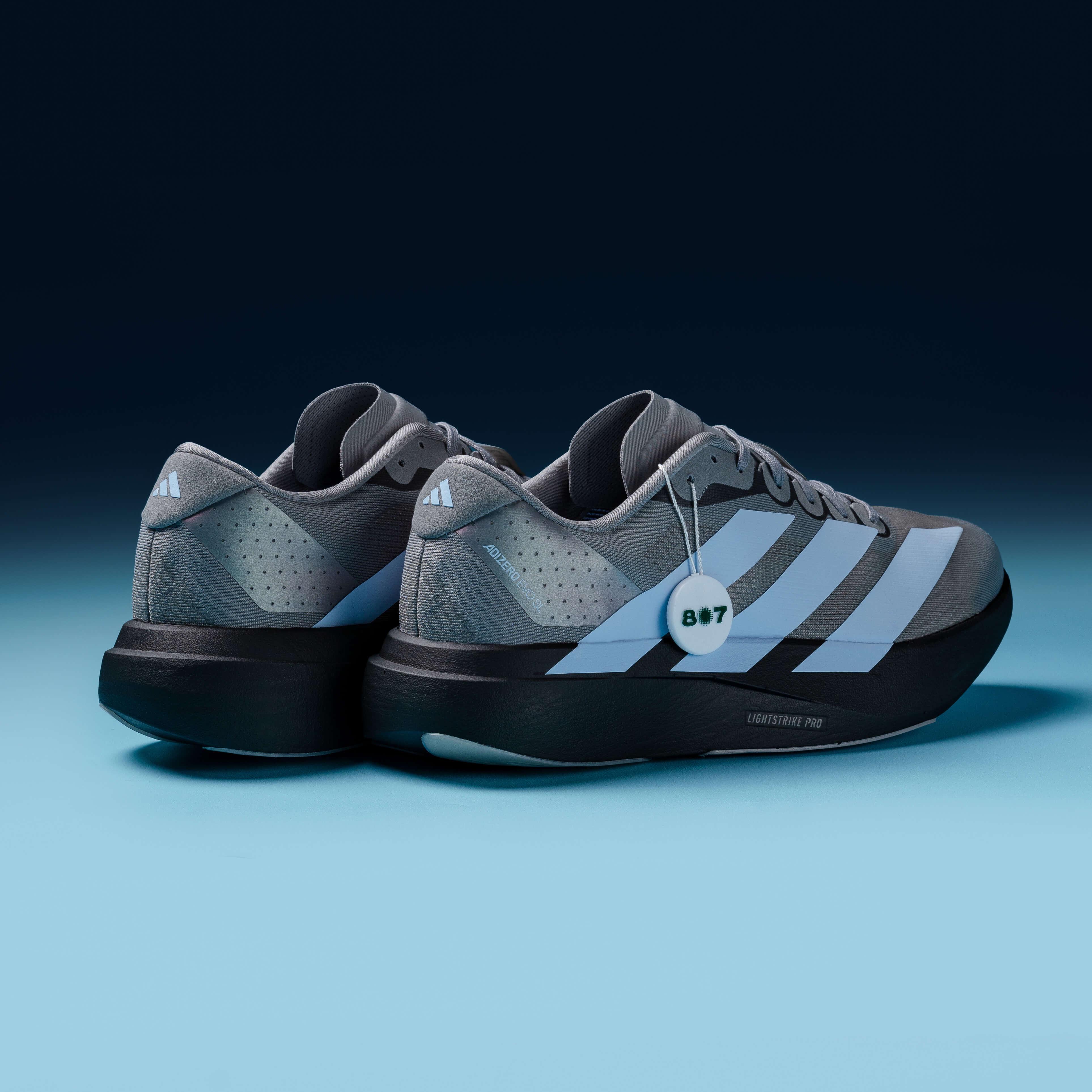 Adidas Adizero Evo SL Grey Glow Blue