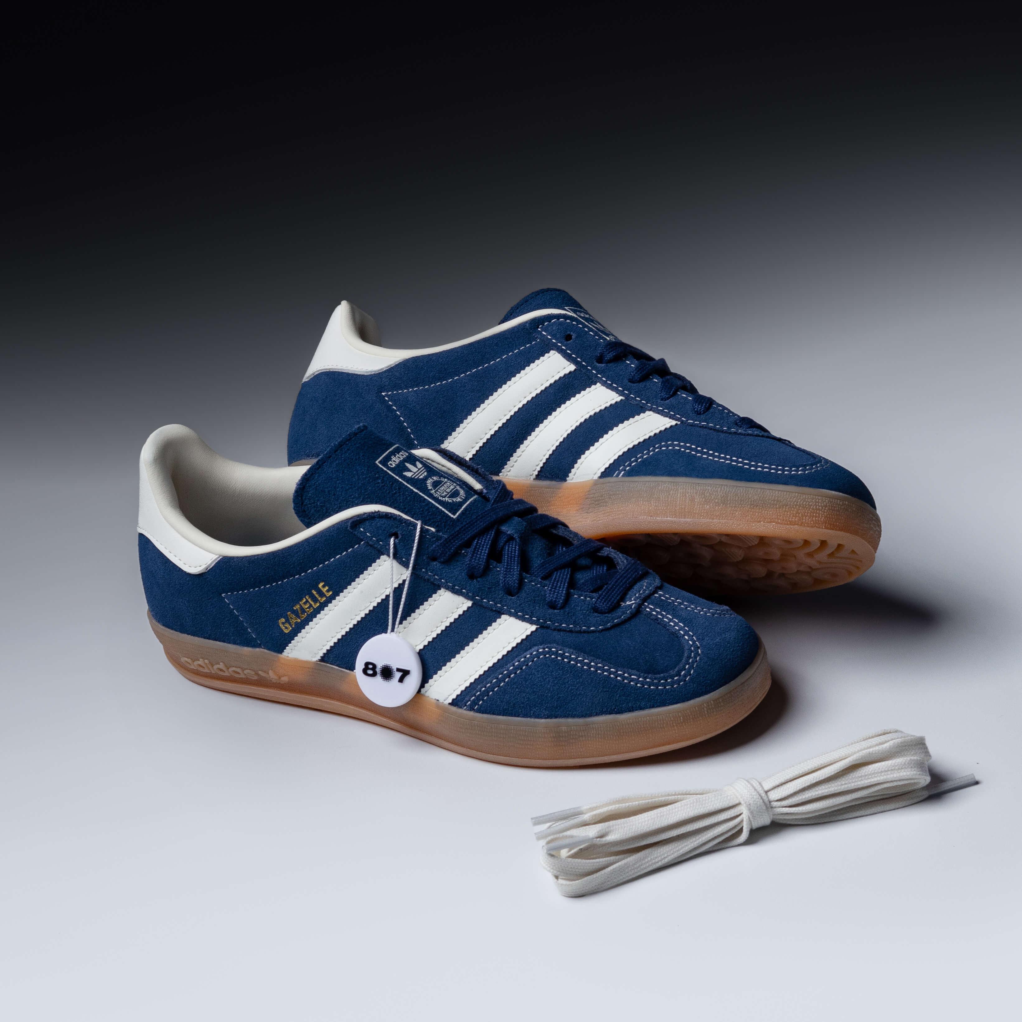 Adidas Gazelle Indoor Night Indigo Off White Gold Metallic