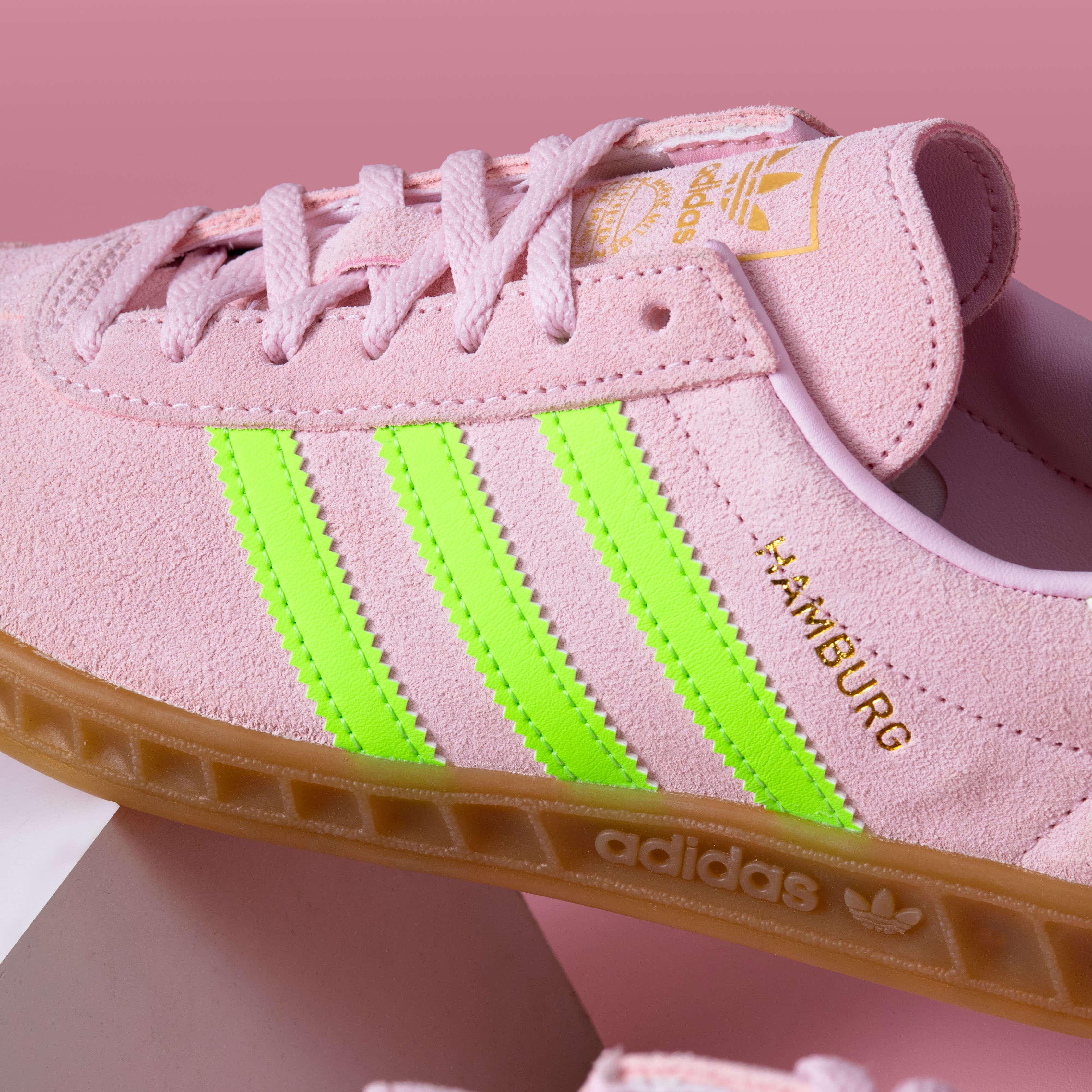 Adidas Hamburg Clear Pink Solar Green Gold Metallic