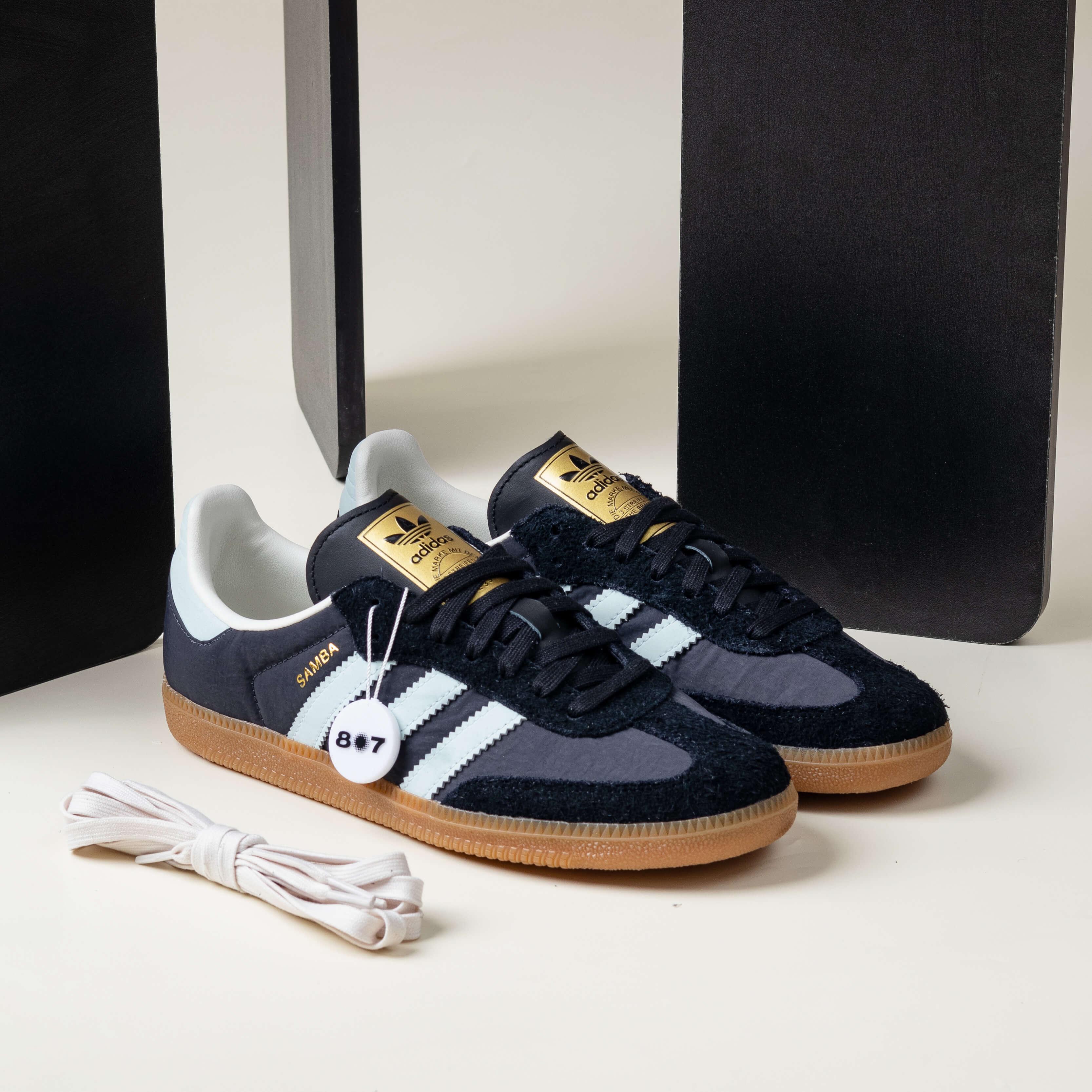 Adidas Samba OG Carbon Almost Blue Gum