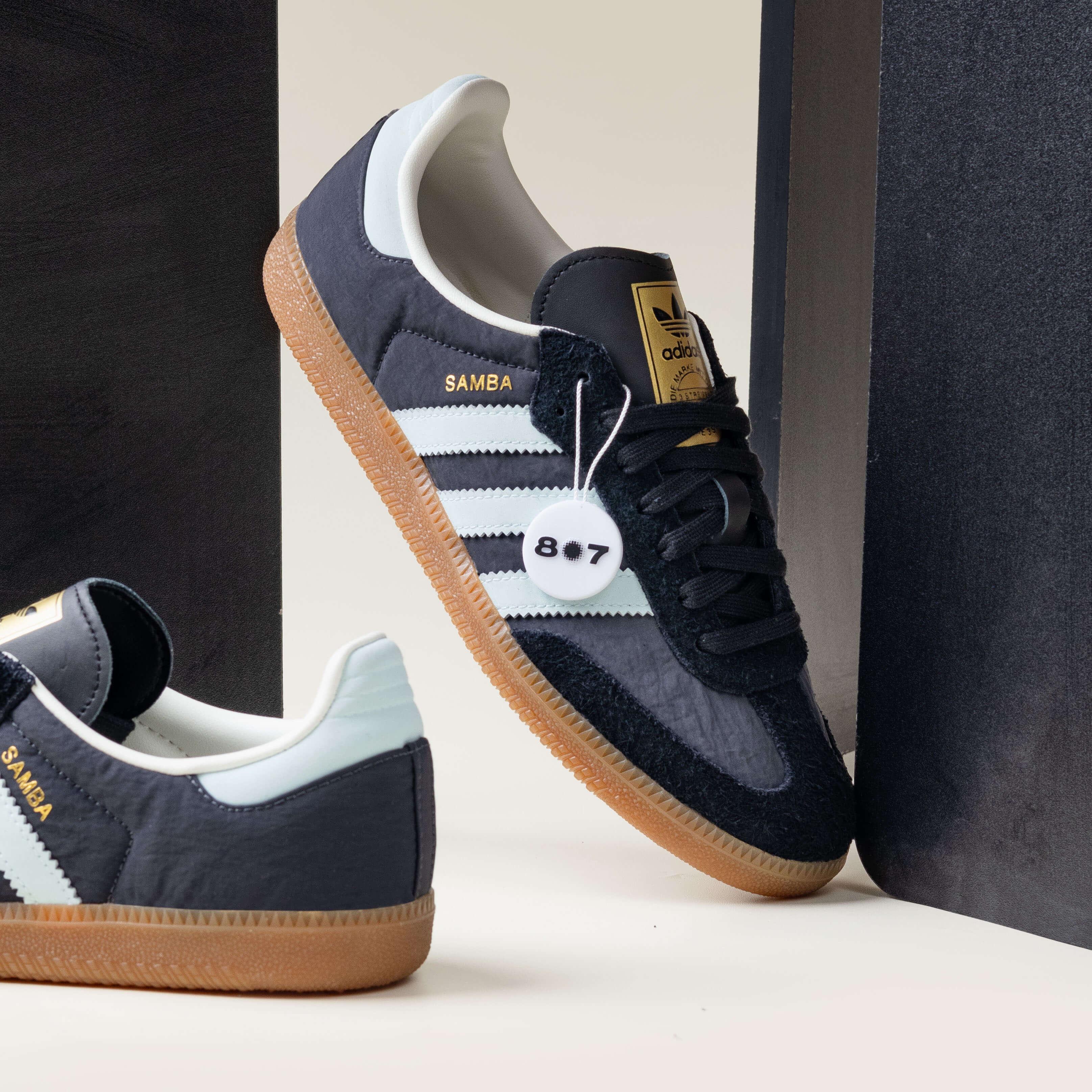 Adidas Samba OG Carbon Almost Blue Gum