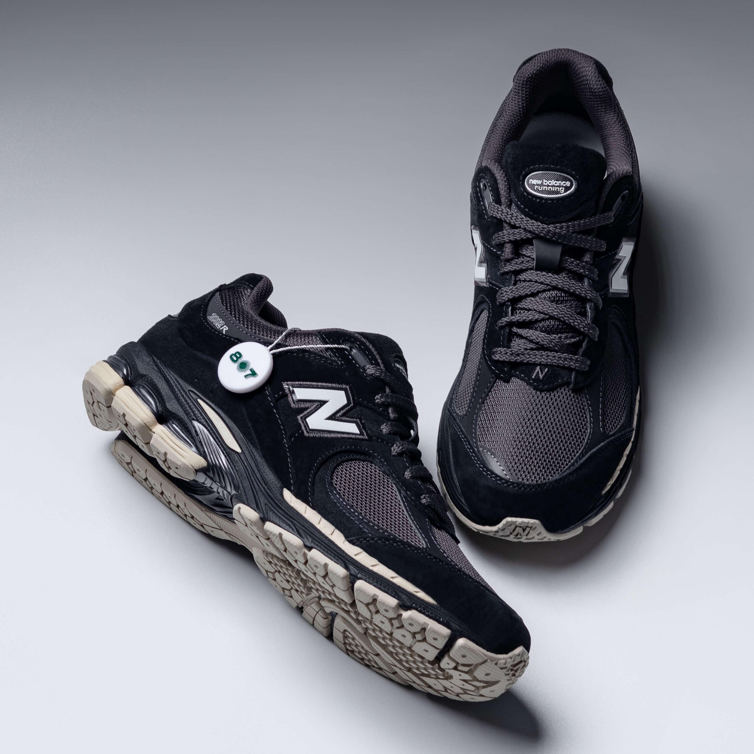 New Balance 2002R Black Timber Wolf White