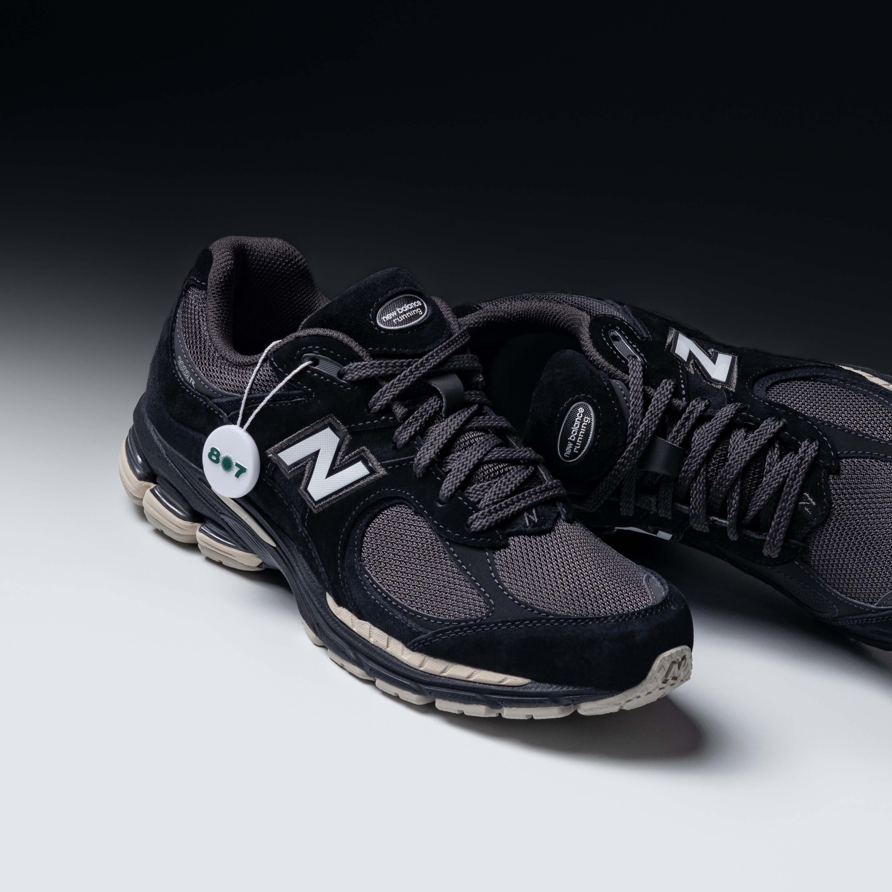 New Balance 2002R Black Timber Wolf White