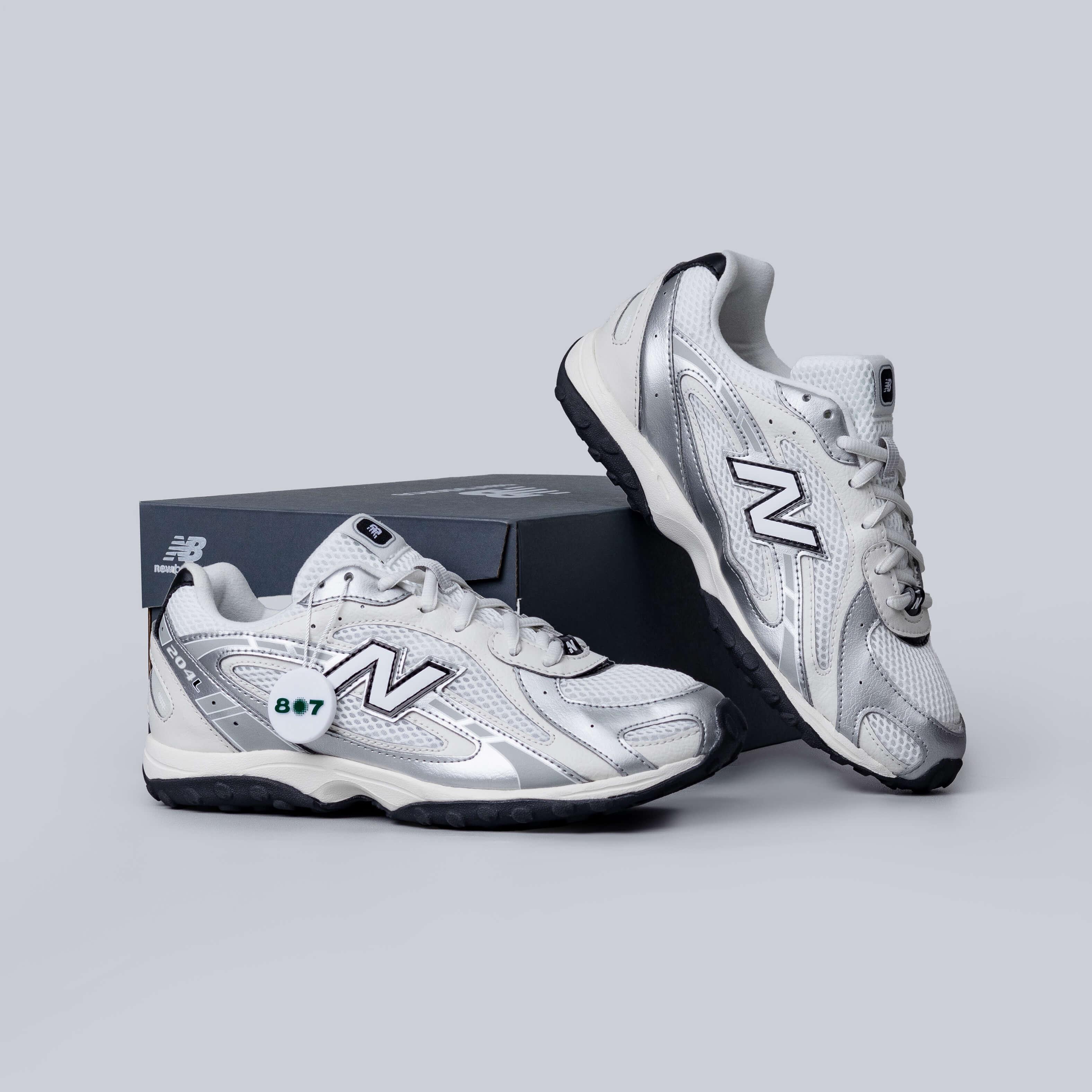 New Balance 204L White Black GS Women