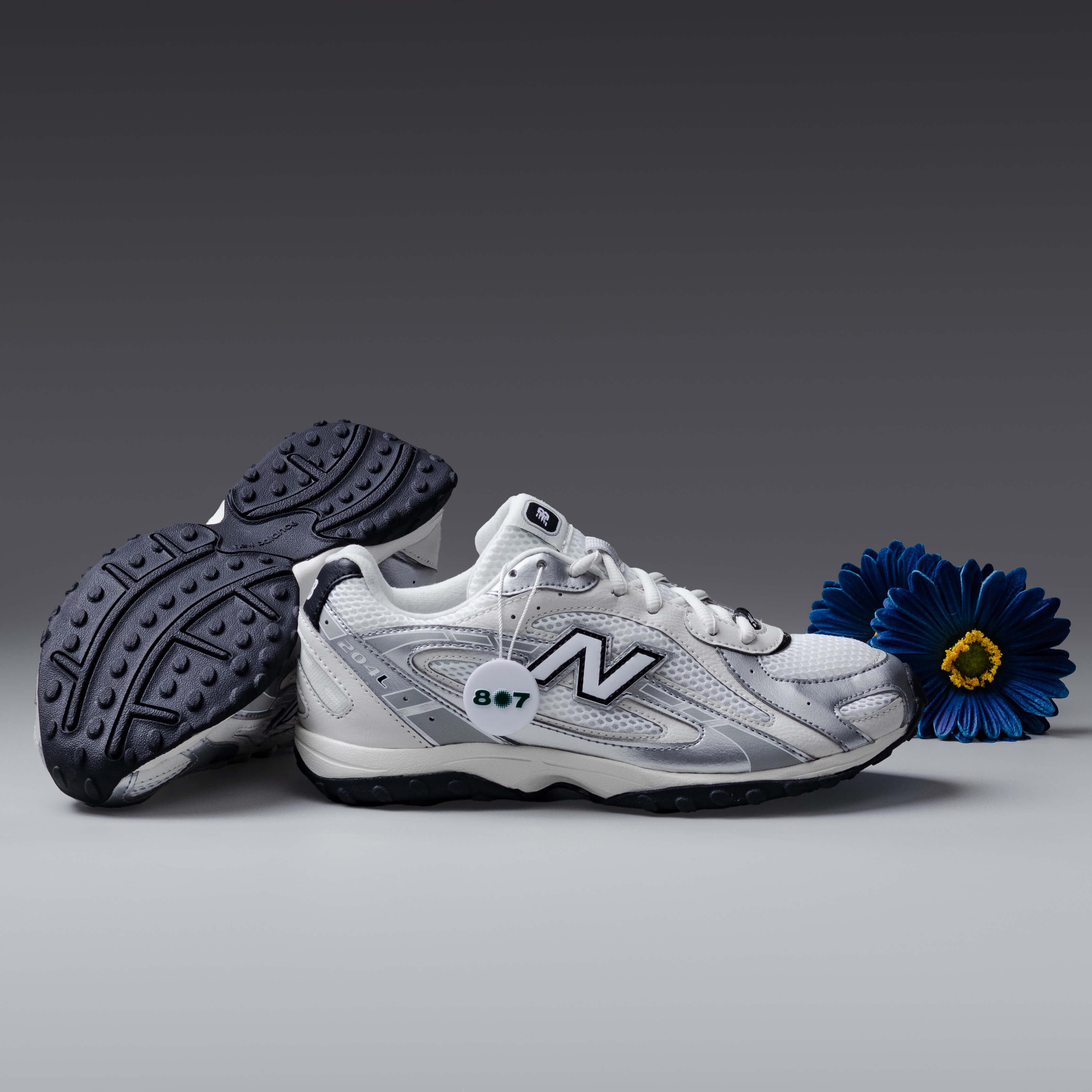 New Balance 204L White Black GS Women