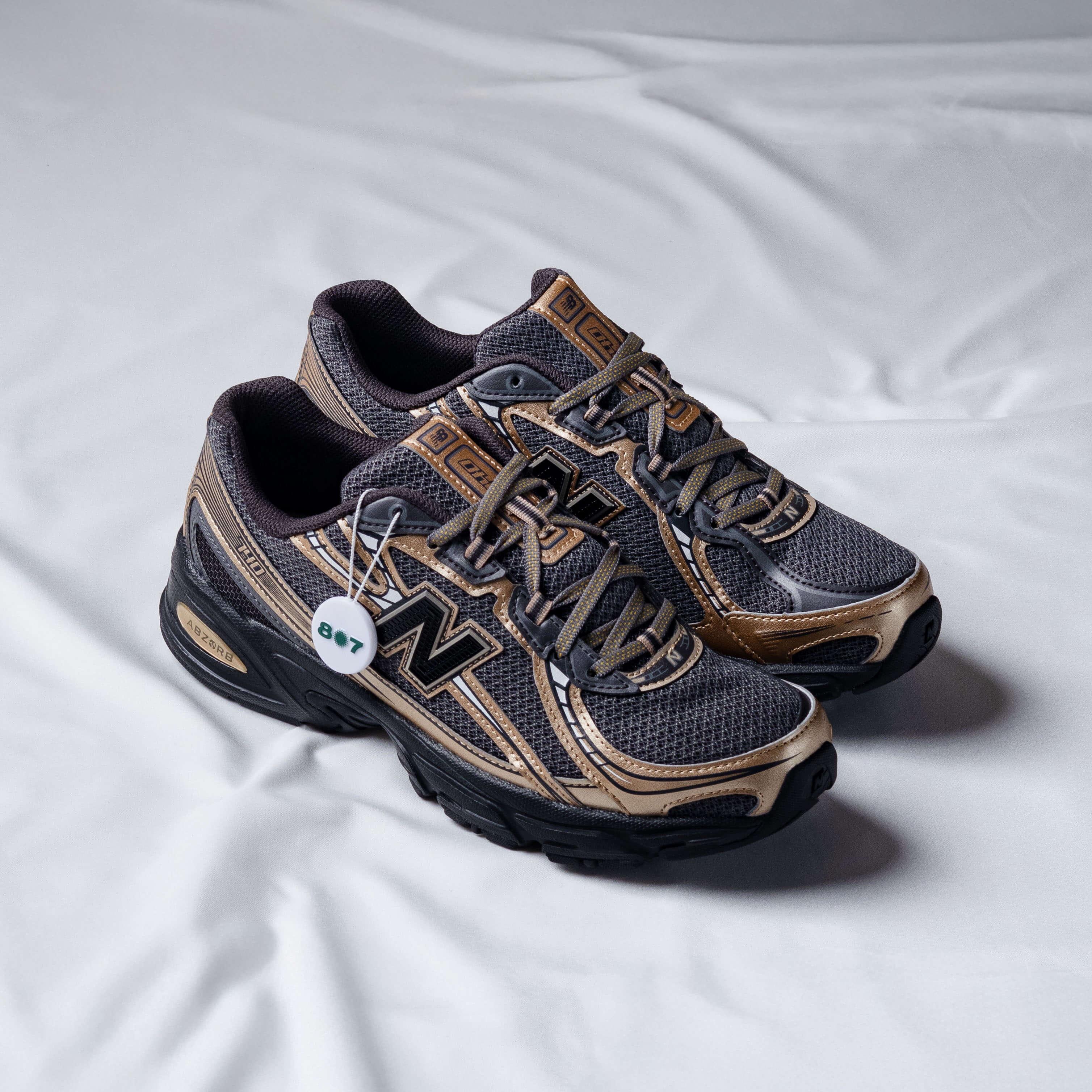 New Balance 740 V2 Black Castlerock Gold Metallic