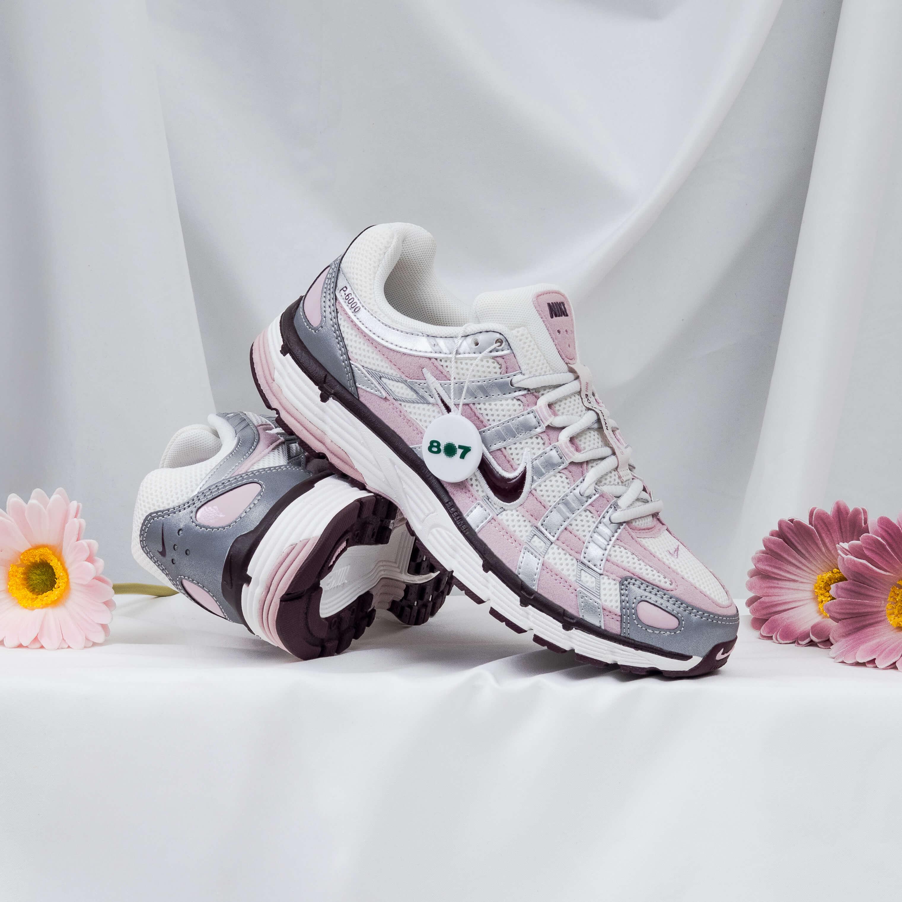 Nike P6000 Silver Burgundy Plum Chalk