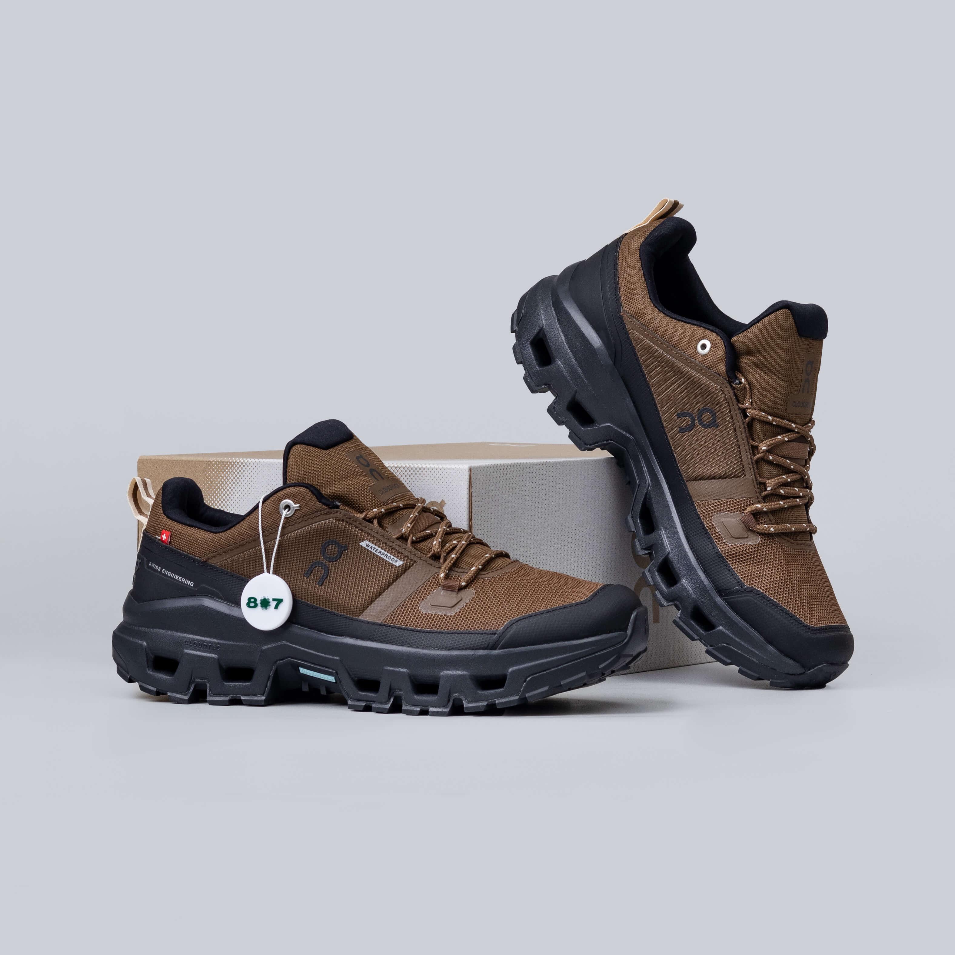 ON Cloudrock Low Waterproof Earth Black