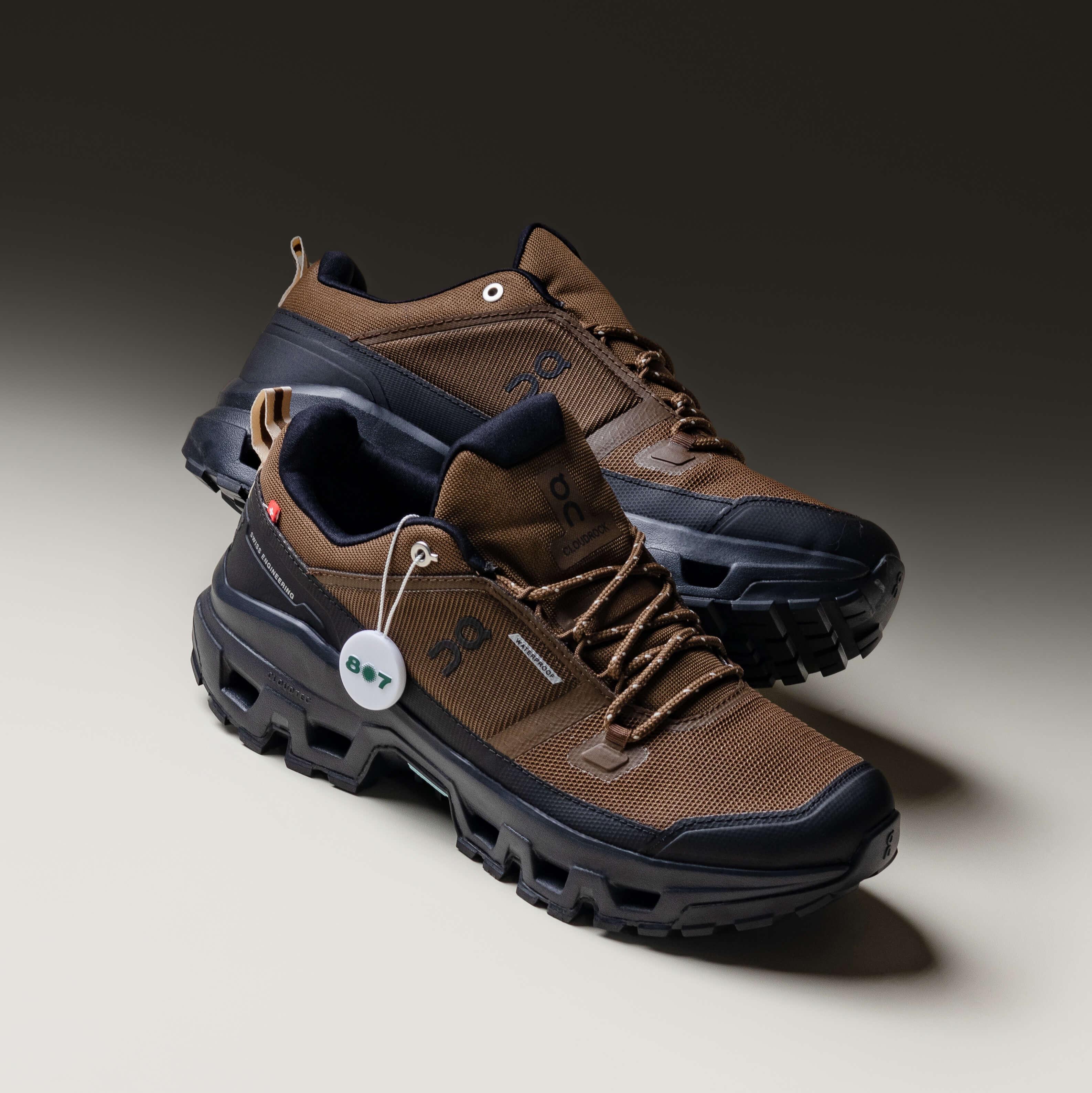 ON Cloudrock Low Waterproof Earth Black