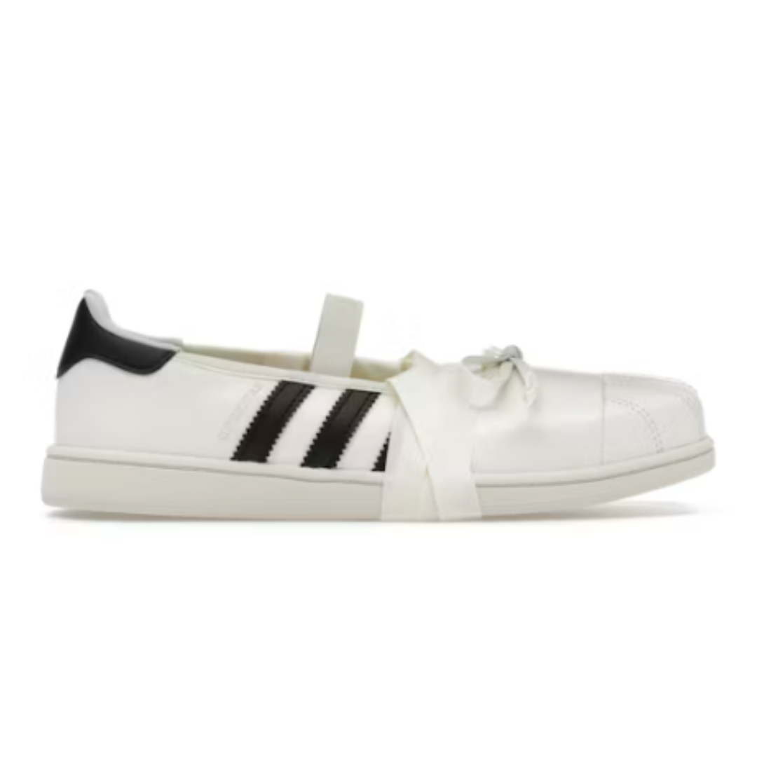 Adidas Superstar Square Toe Ballet Jennie Off White Black