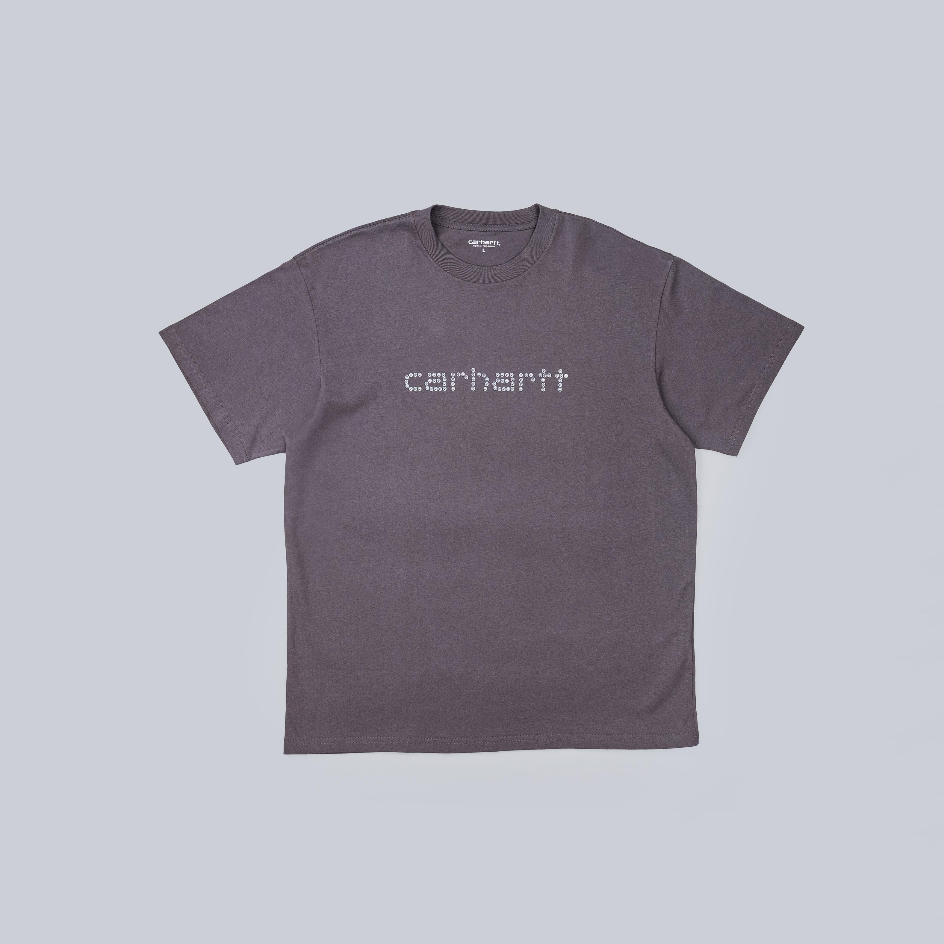 Carhartt Wip Rivet Script T-Shirt Grey 