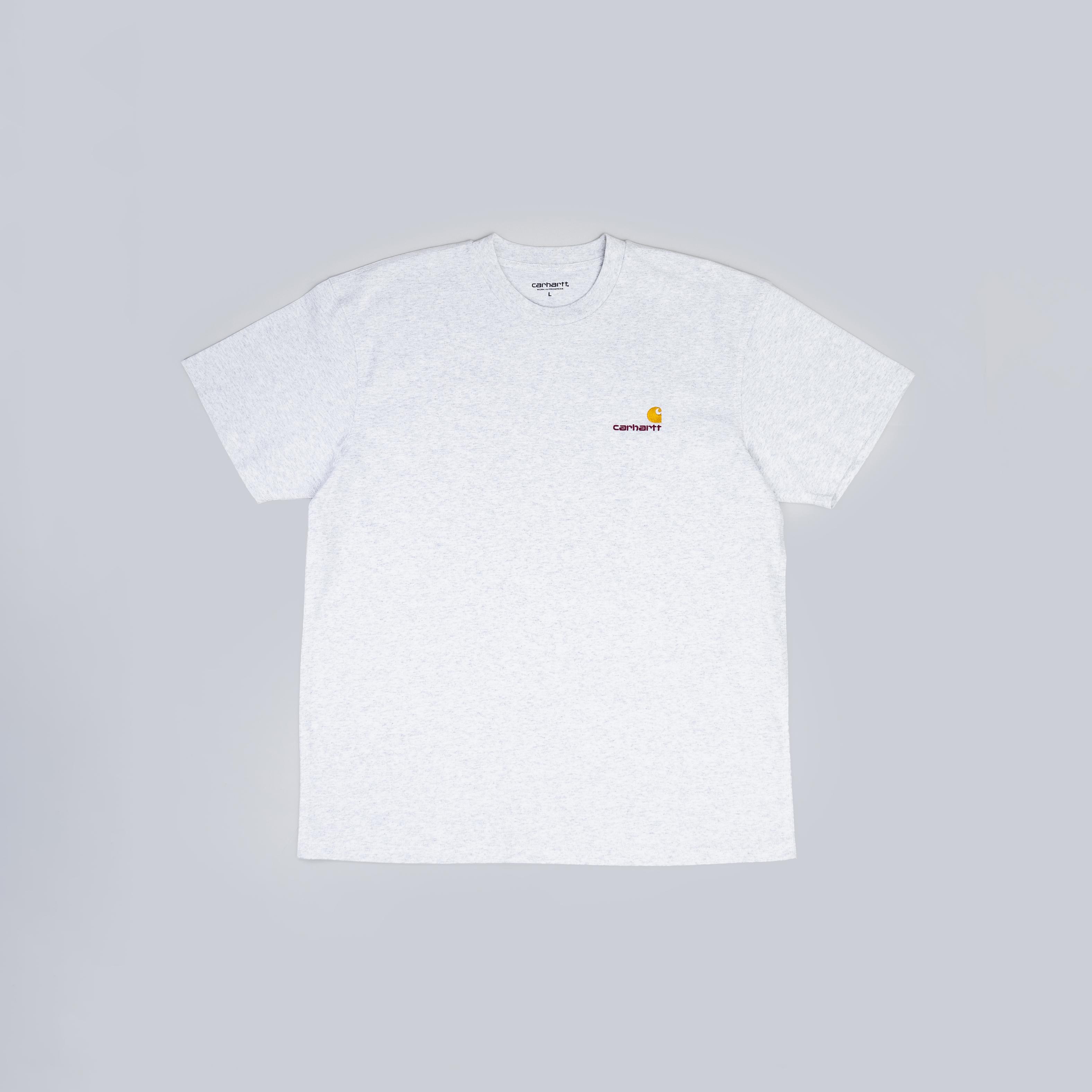 Carhartt WIP S/S American Script T-Shirt Grey