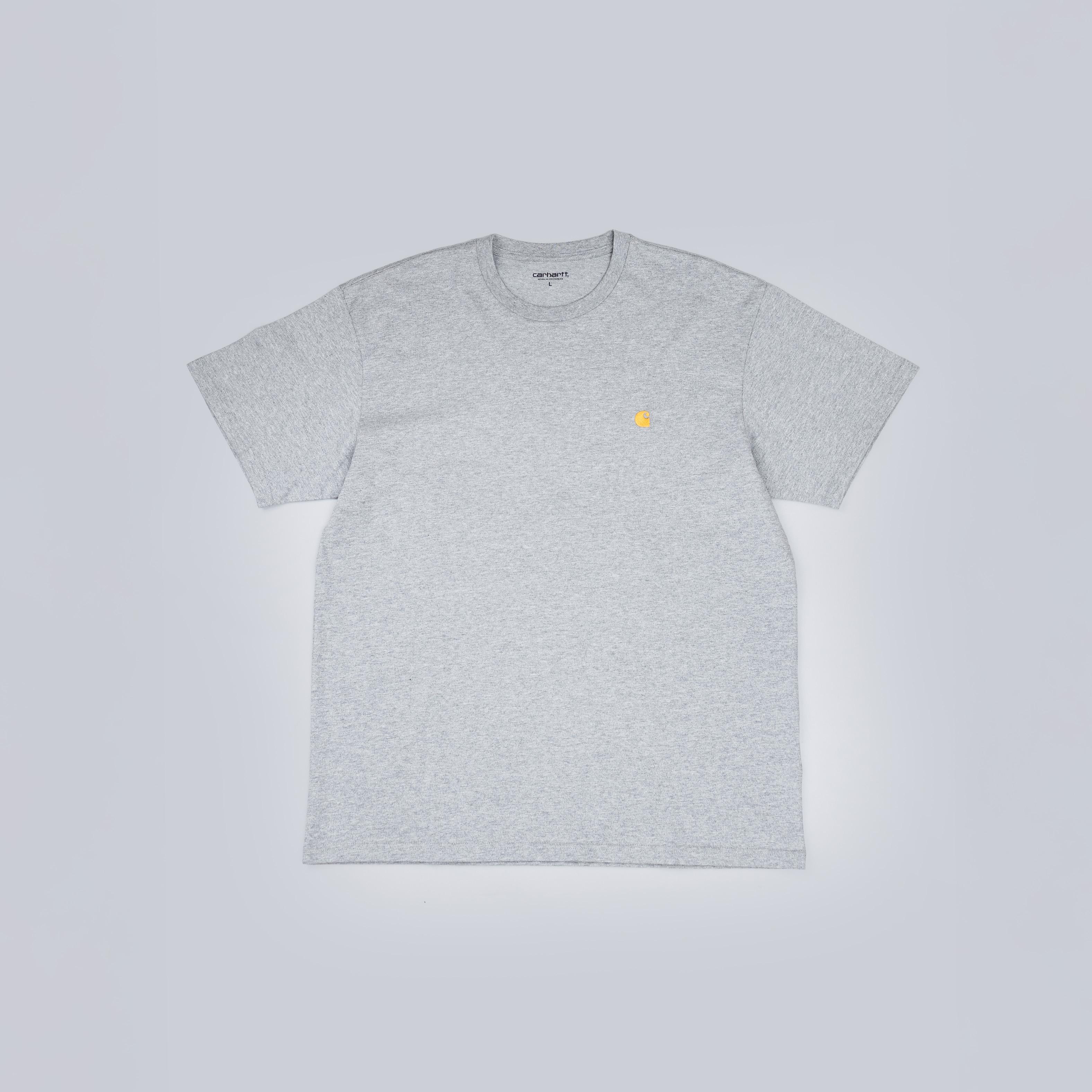 Carhartt WIP S/S Chase T-Shirt Grey Gold