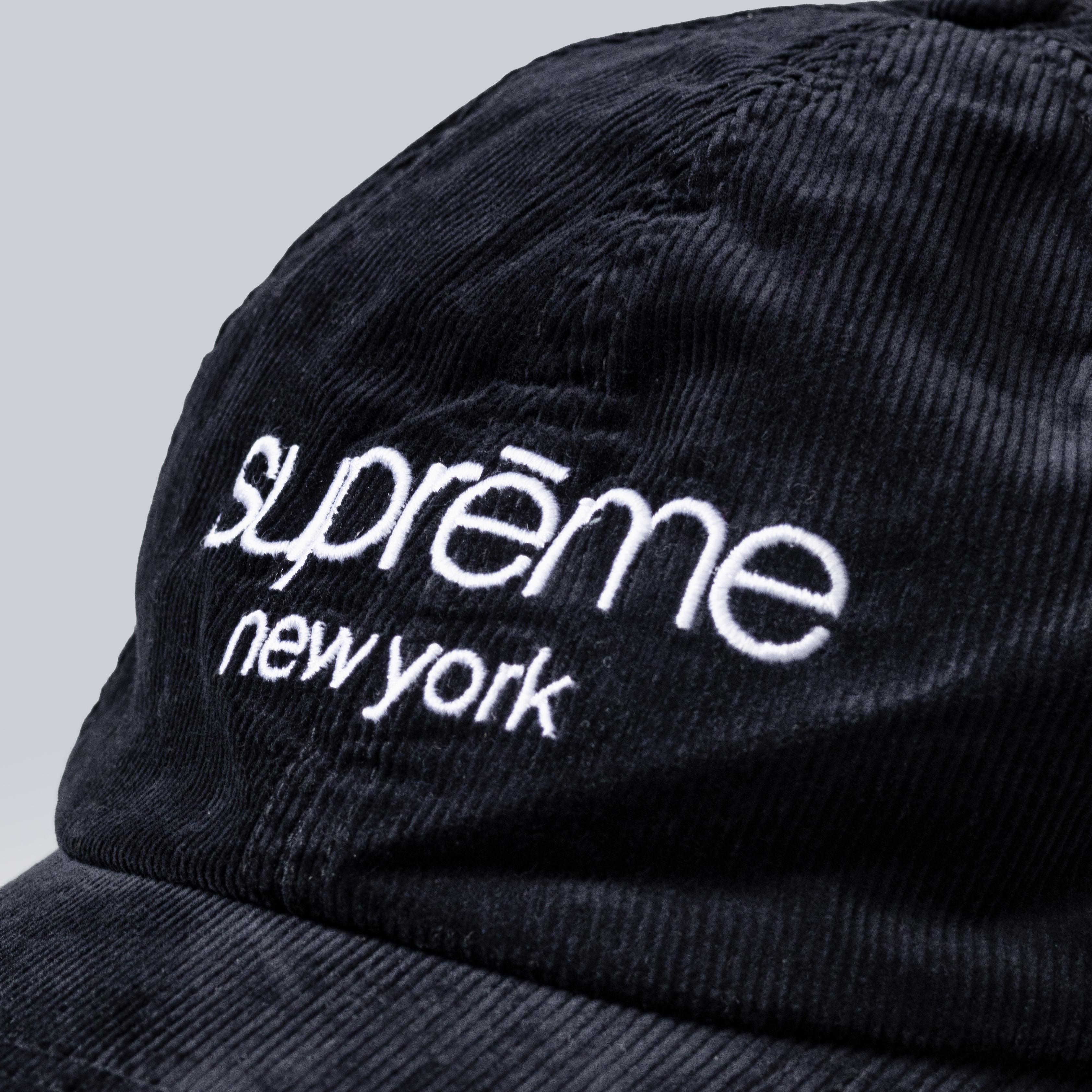 Sup Corduroy Classic Logo Black Cap