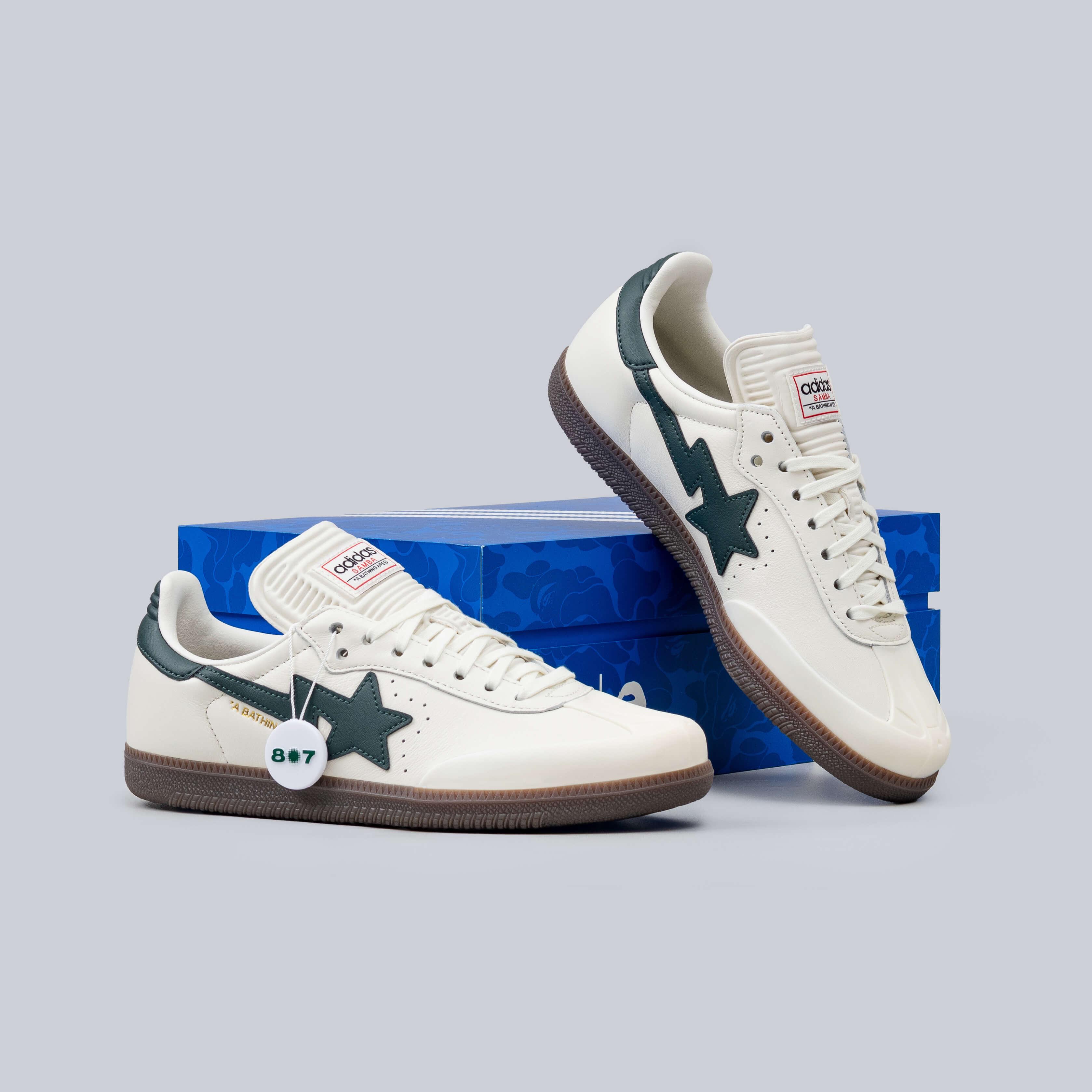 Adidas Samba Bape World Cup Pack White Forest