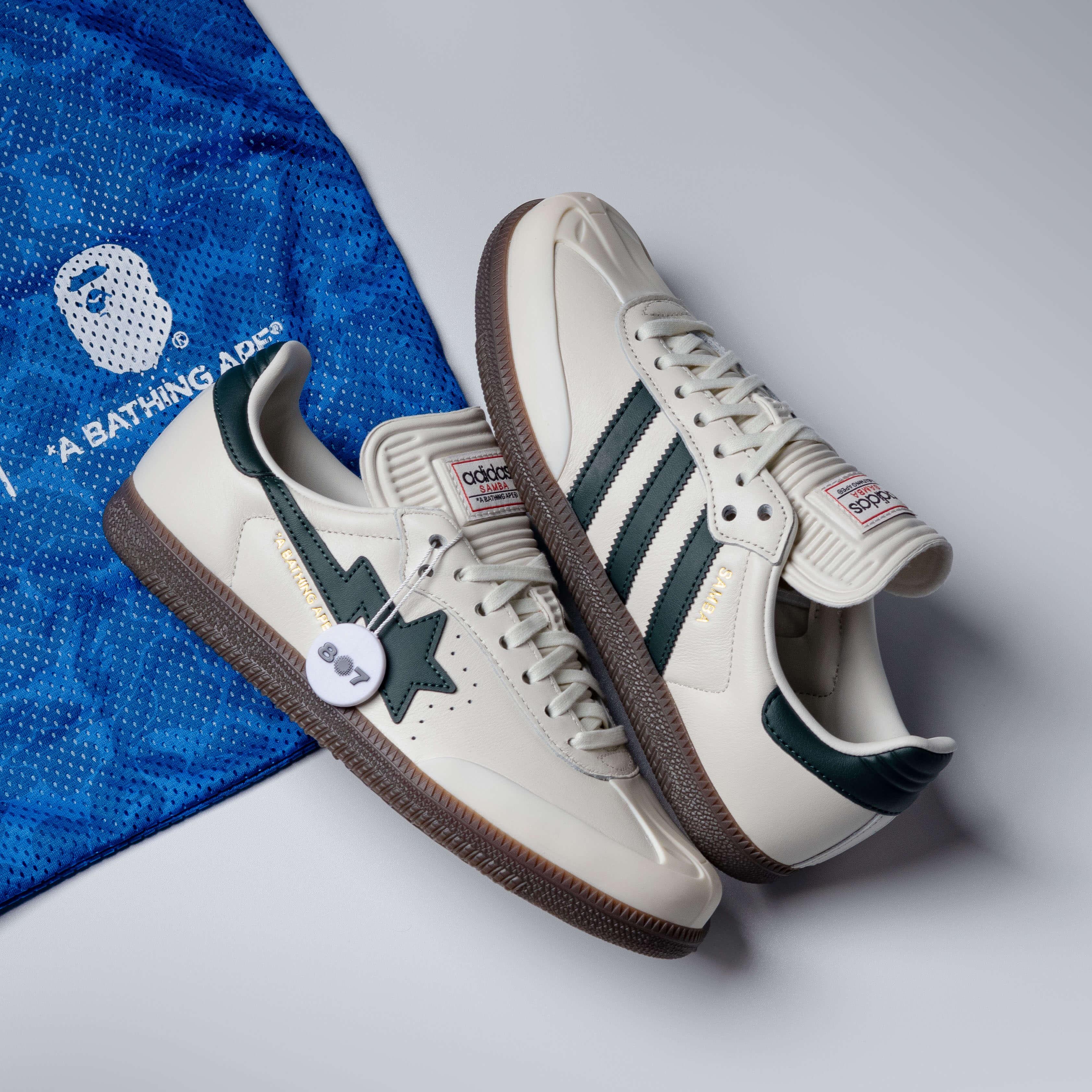 Adidas Samba Bape World Cup Pack White Forest