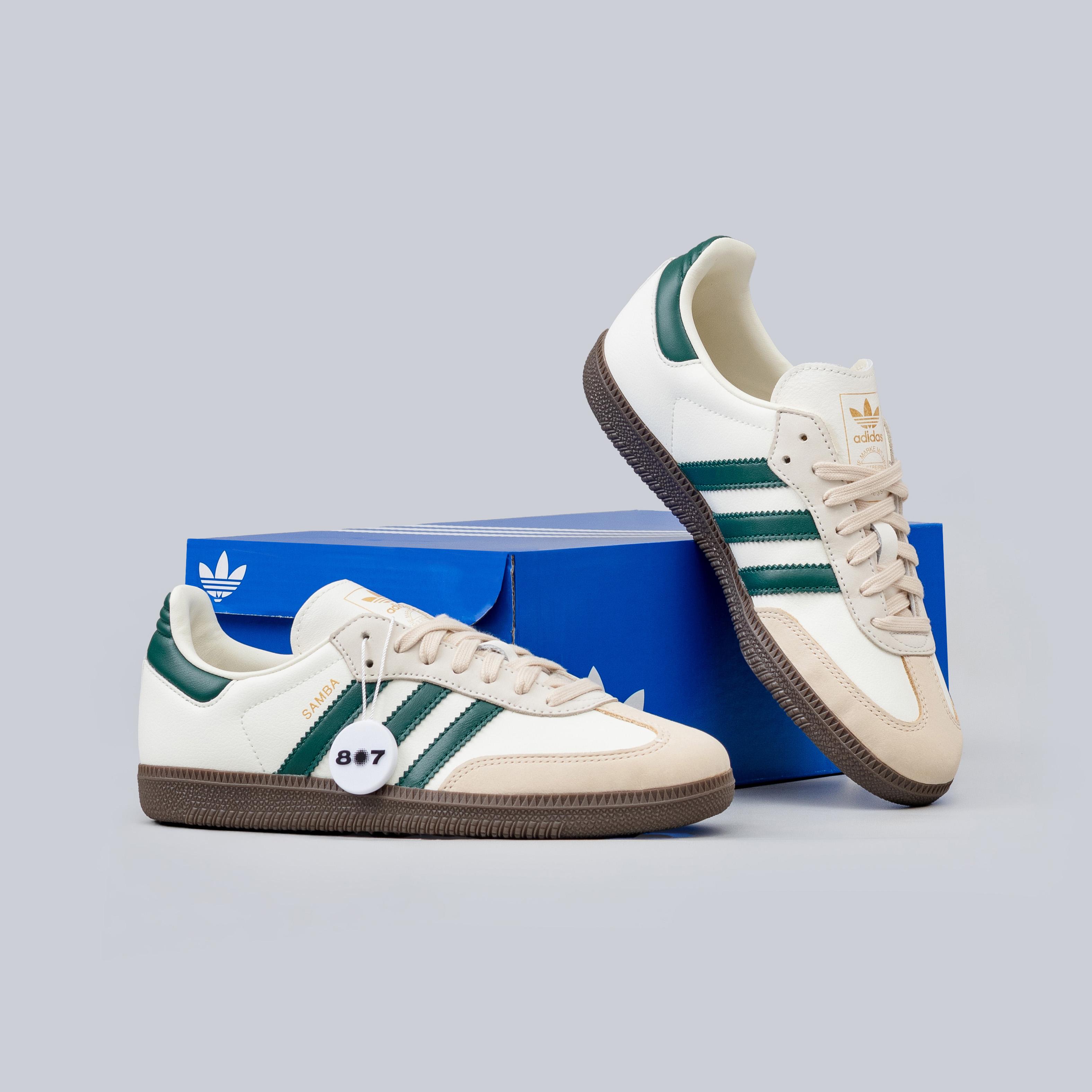 Adidas Samba OG Off White Green Sand Strata