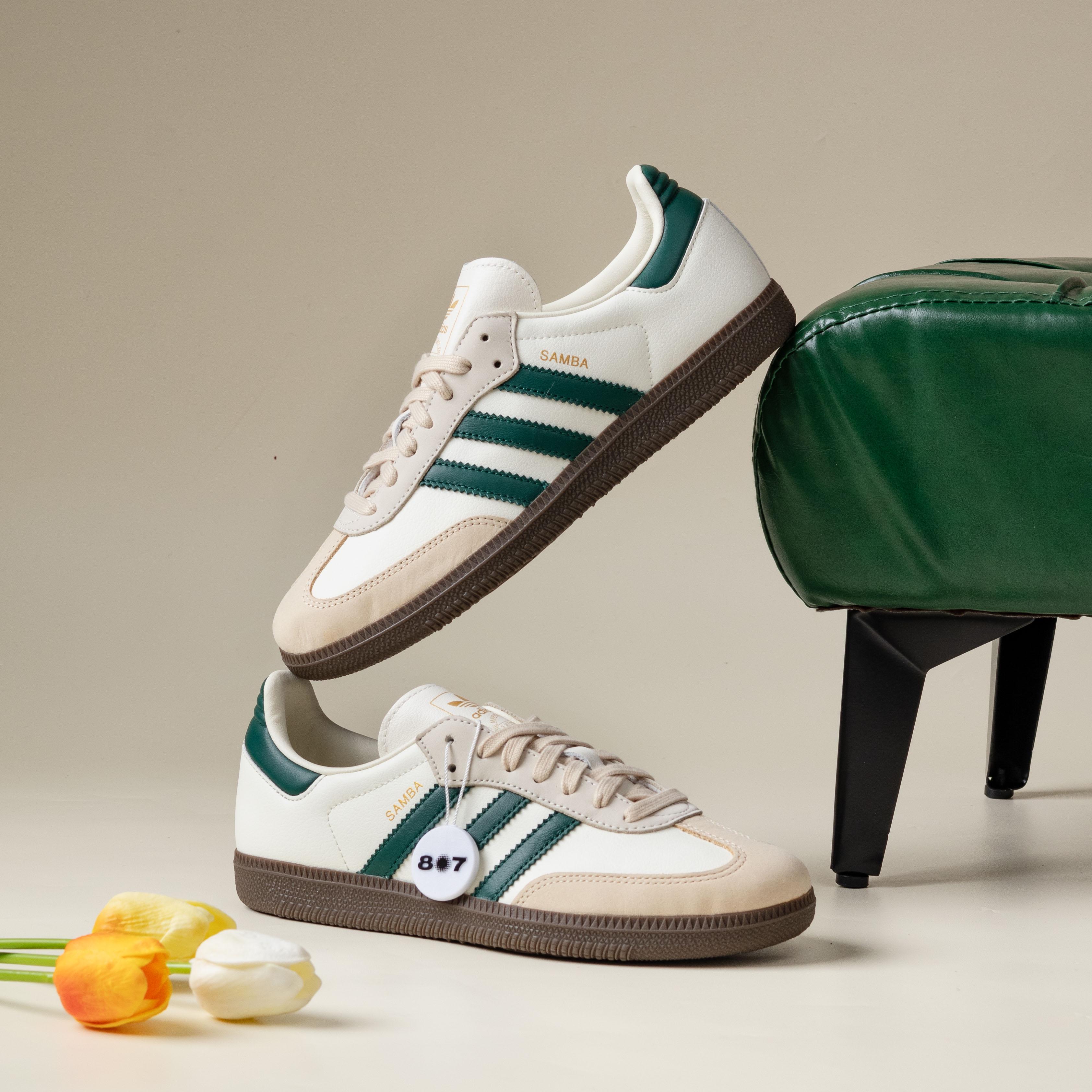 Adidas Samba OG Off White Green Sand Strata