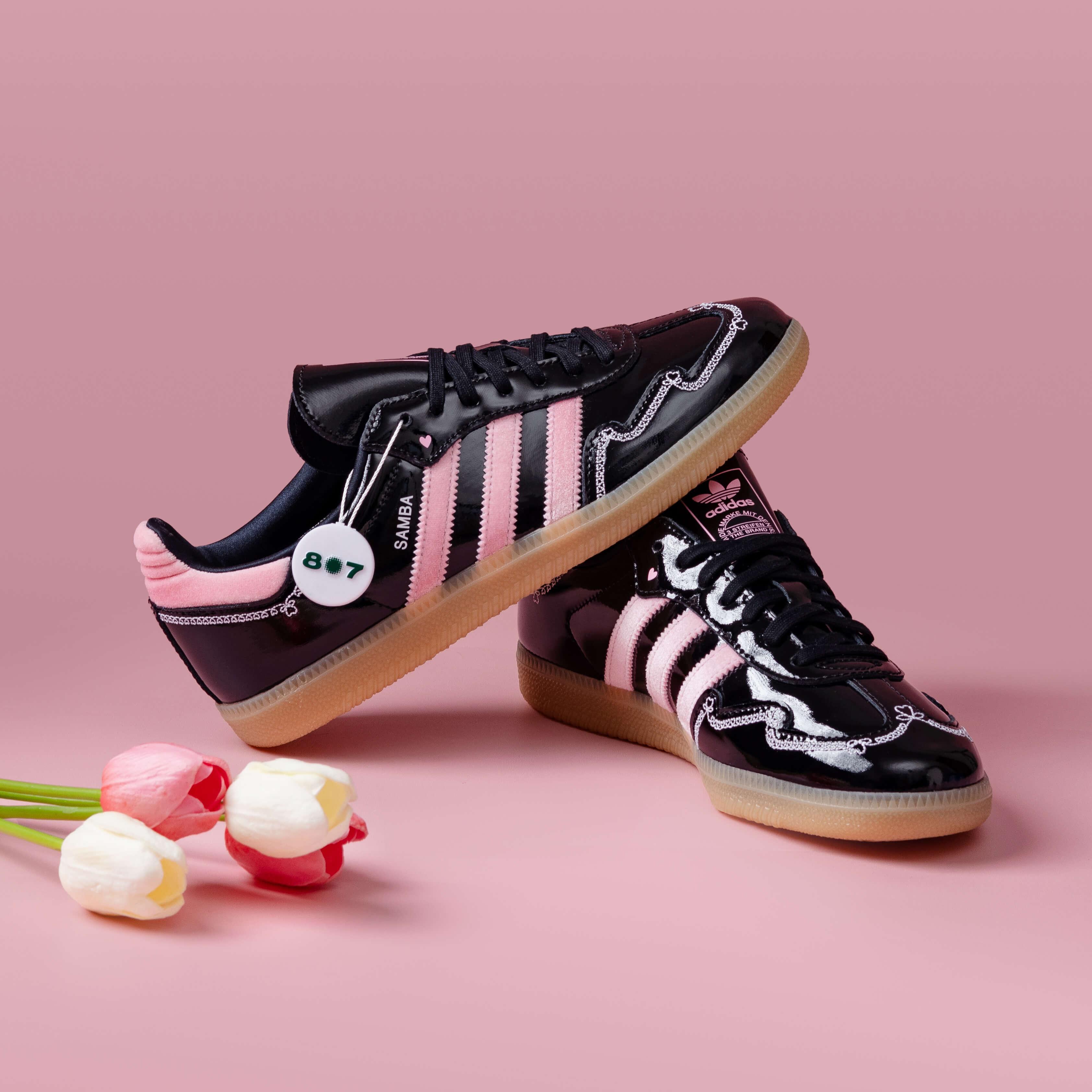 Adidas Samba OG Valentines Day Black Light Pink GS Women