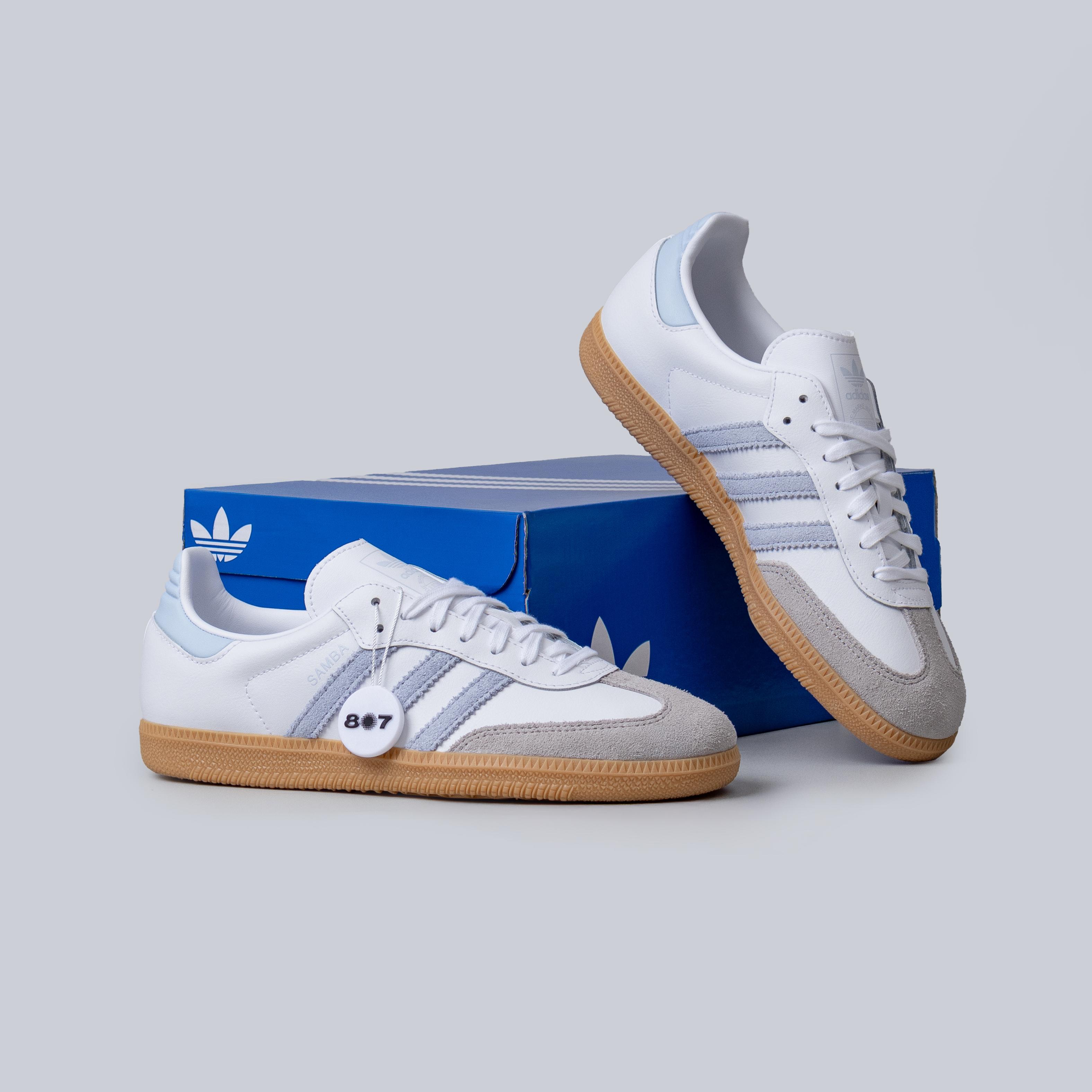 Adidas Samba OG White Crsytal Sky Gum GS Women
