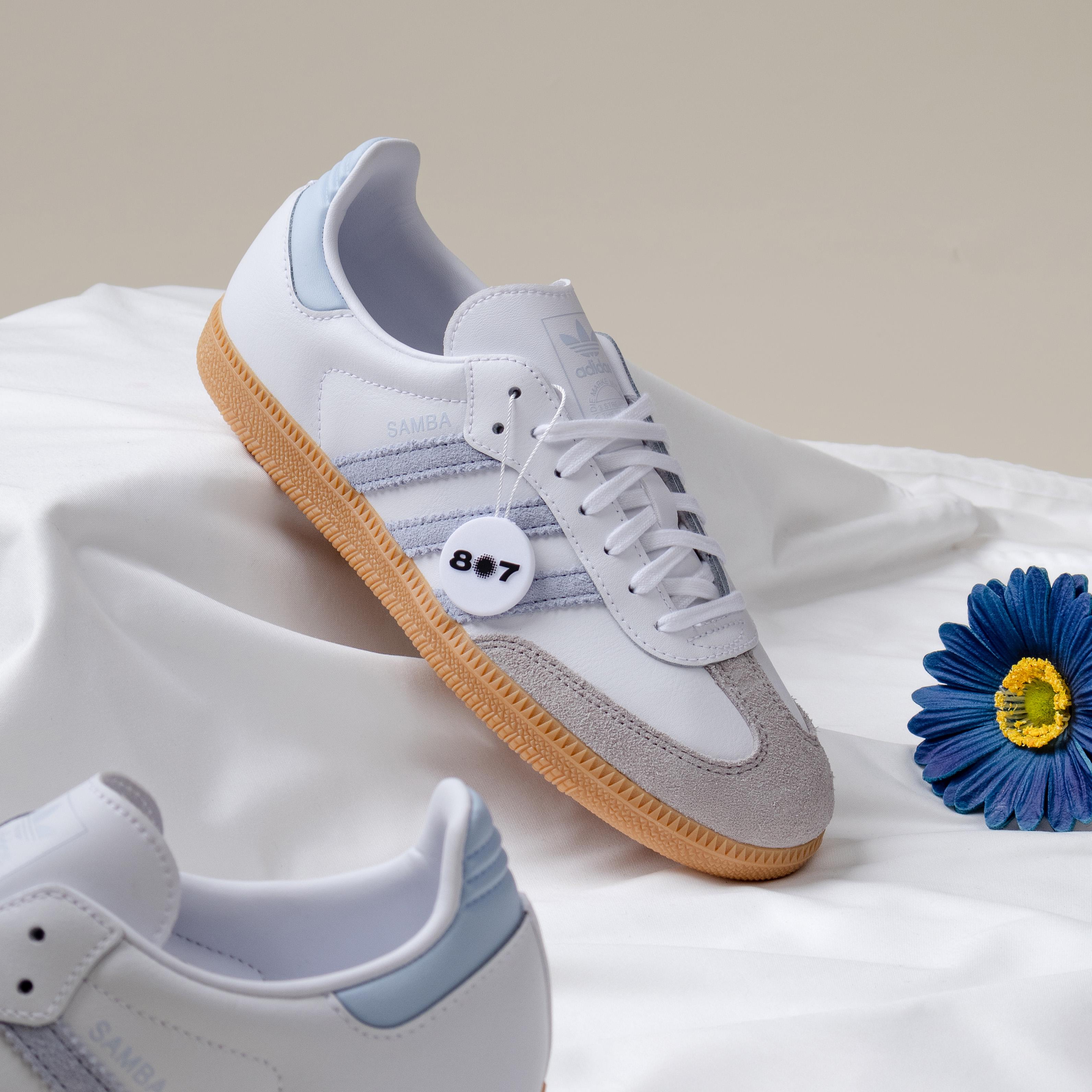 Adidas Samba OG White Crsytal Sky Gum GS Women