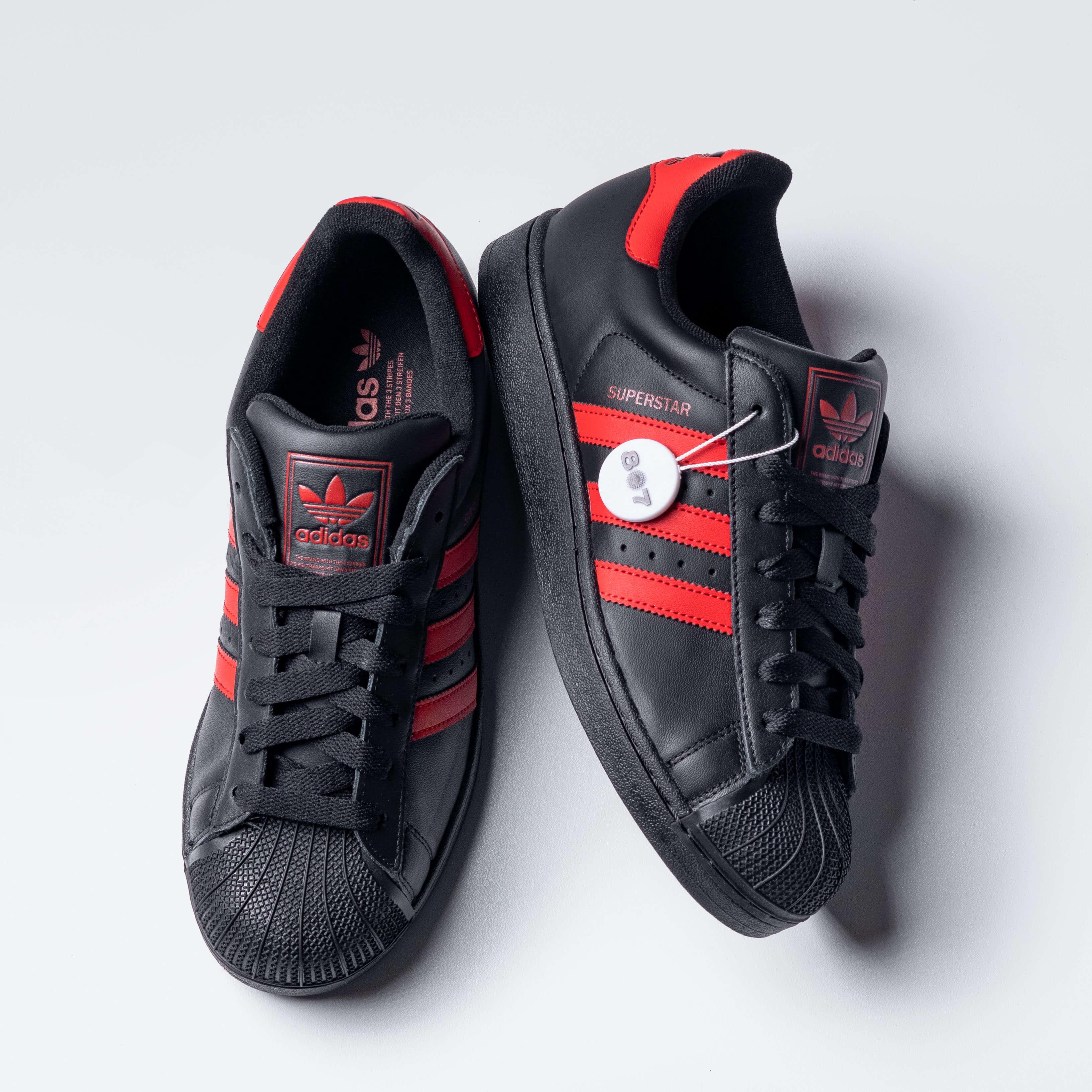 Adidas Superstar II Black Scarlet