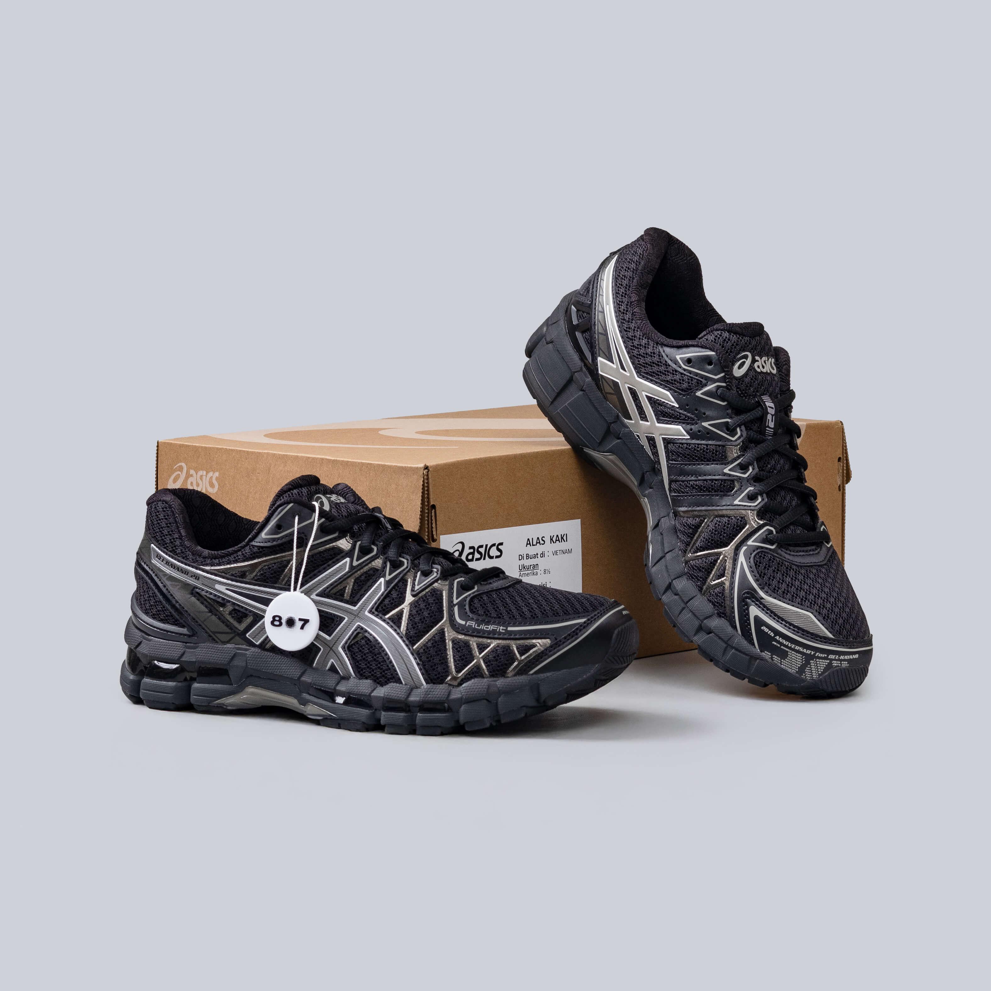 Asics Gel Kayano 20 Black Clay Grey