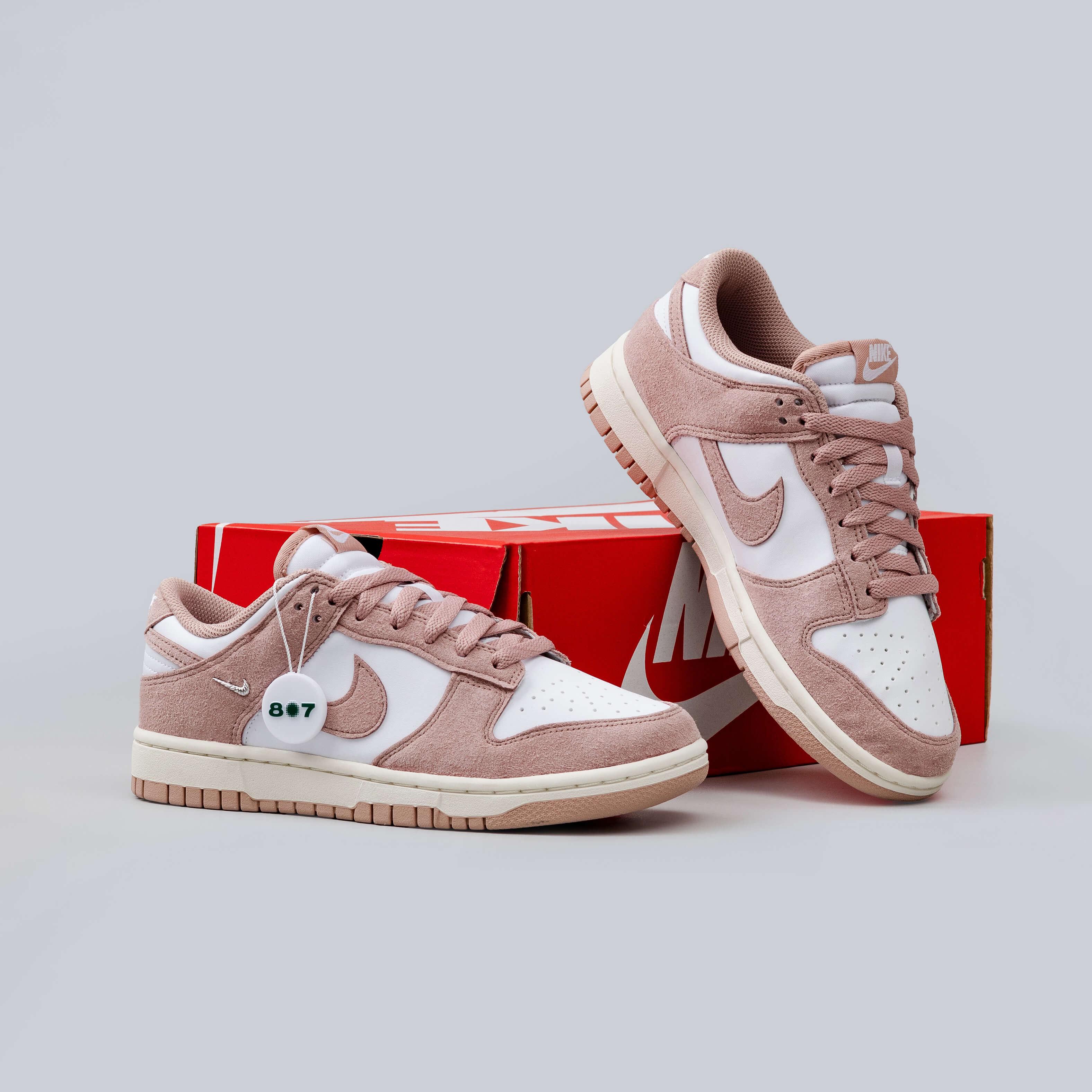 Dunk Low Rose Whisper Gold Mini Swoosh