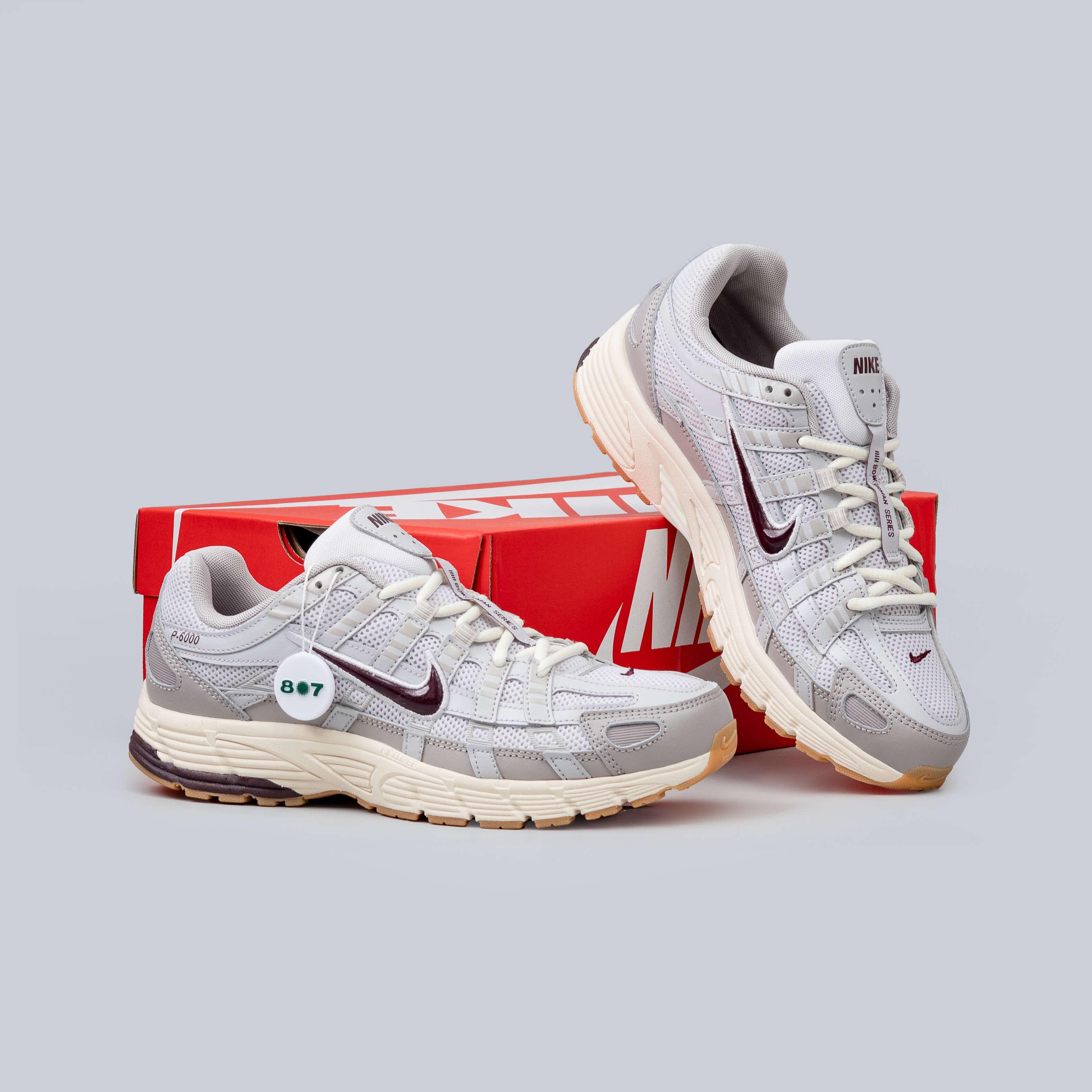 Nike P6000 College Grey Burgundy Crush