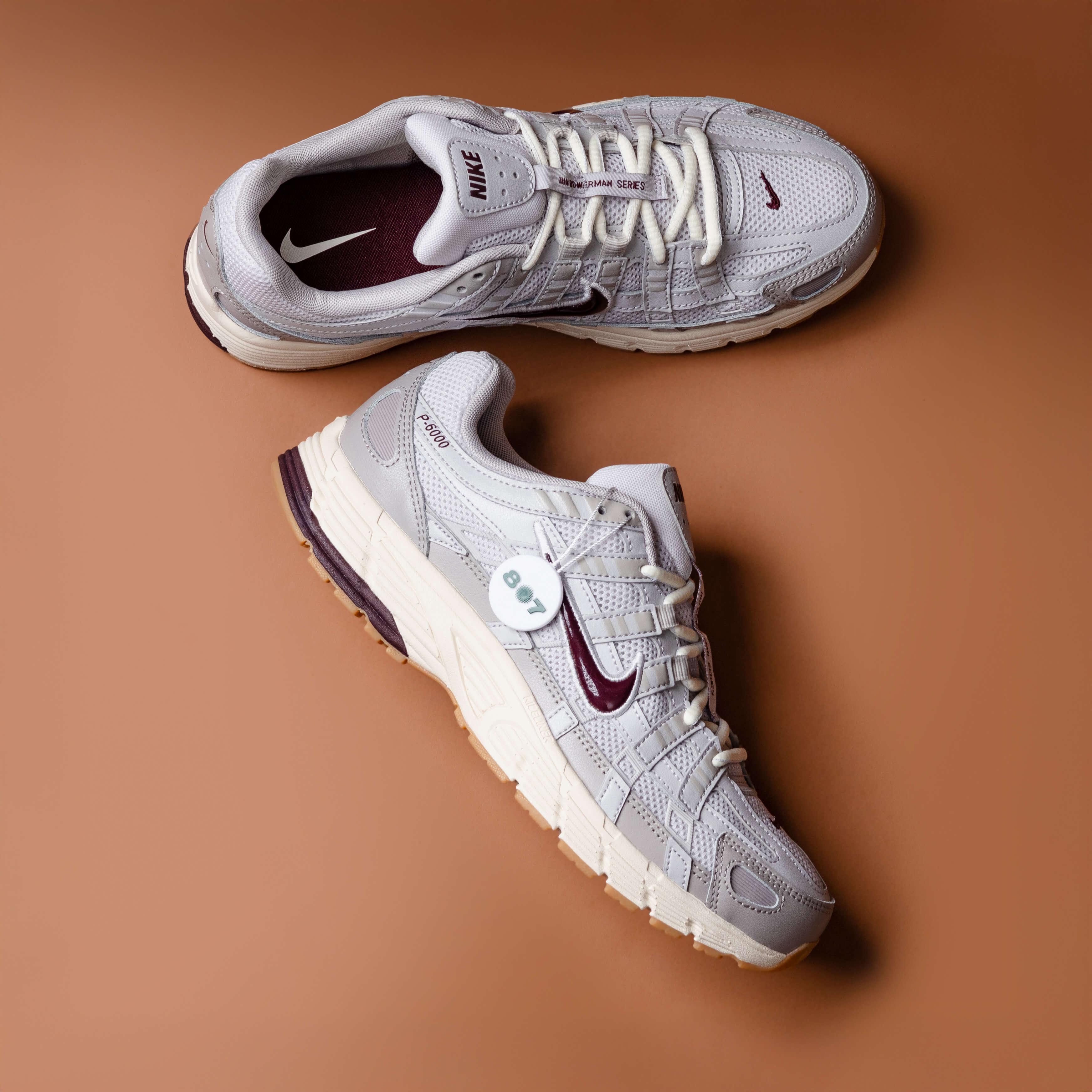 Nike P6000 College Grey Burgundy Crush