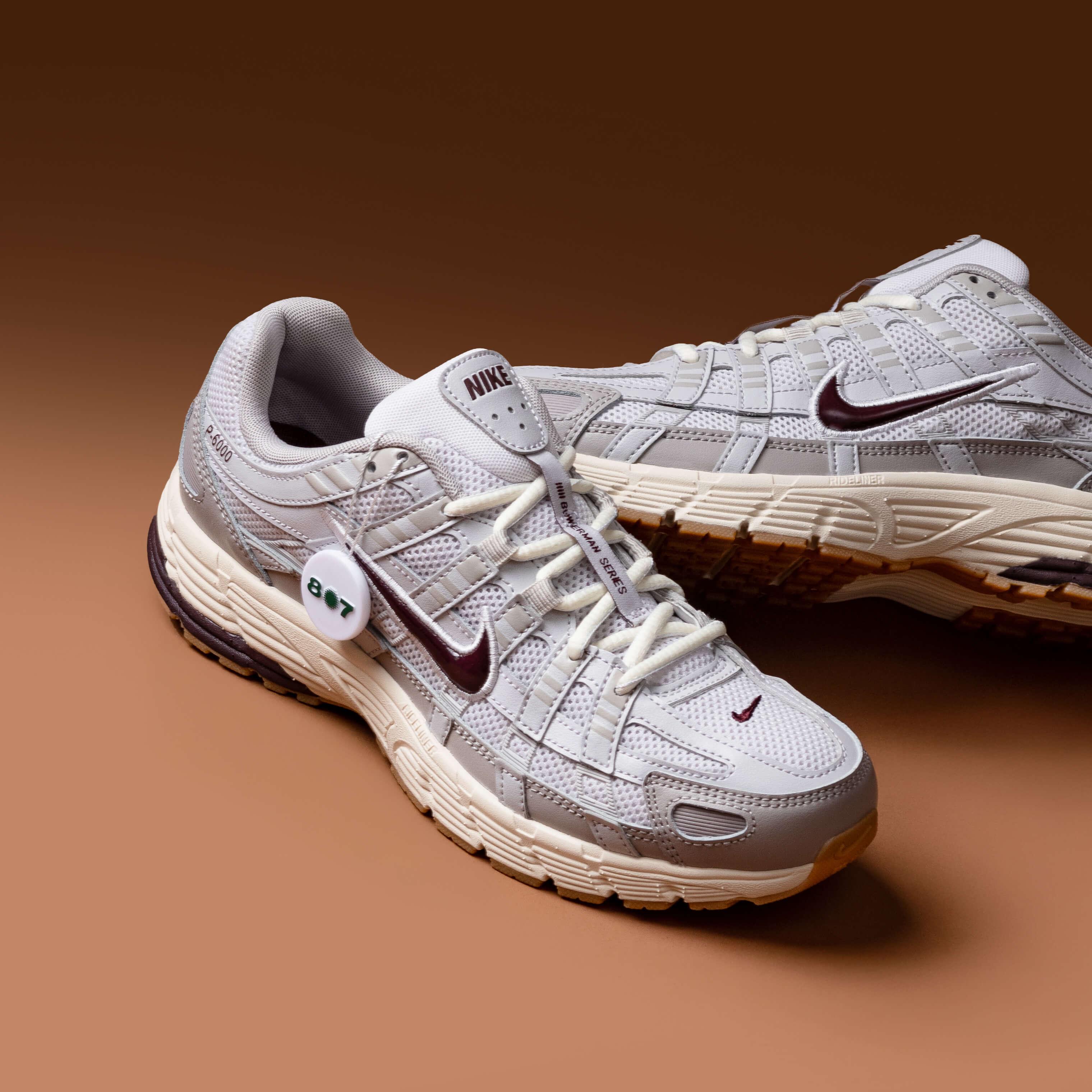 Nike P6000 College Grey Burgundy Crush