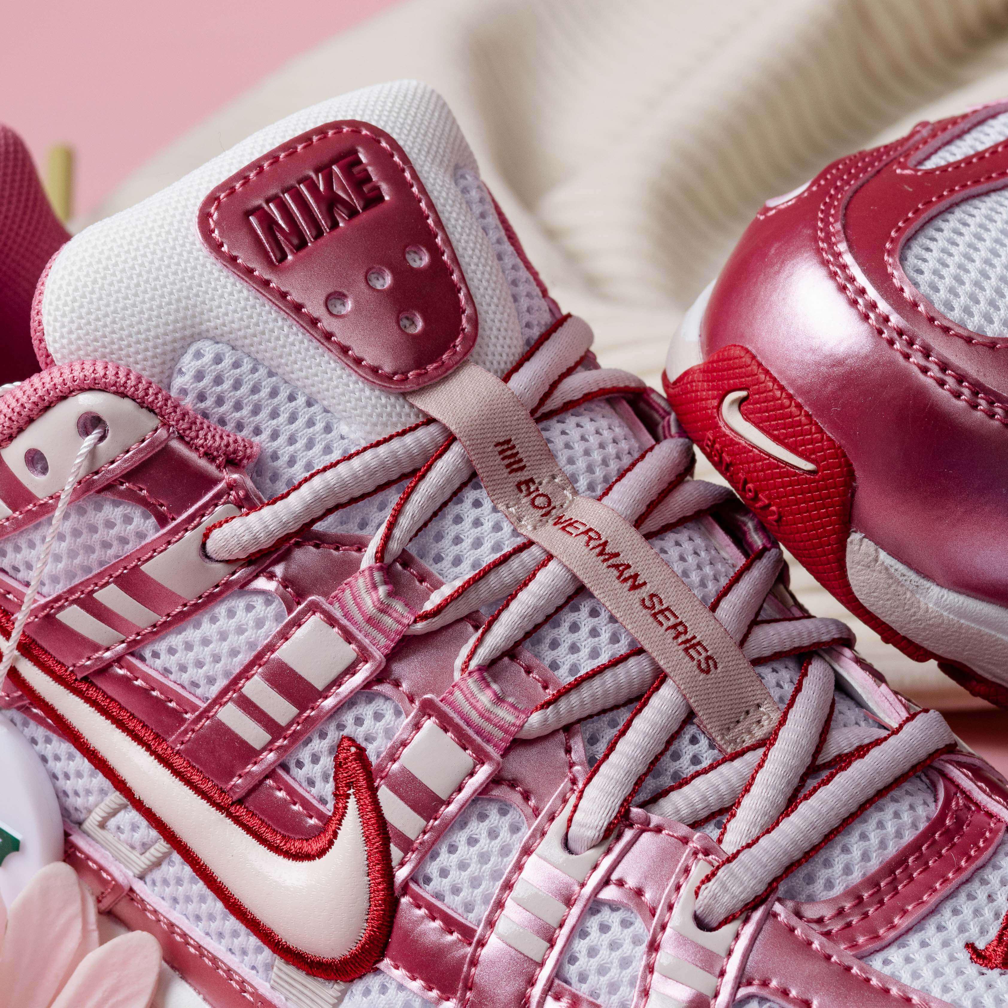 Nike P6000 White Silt Red Peony